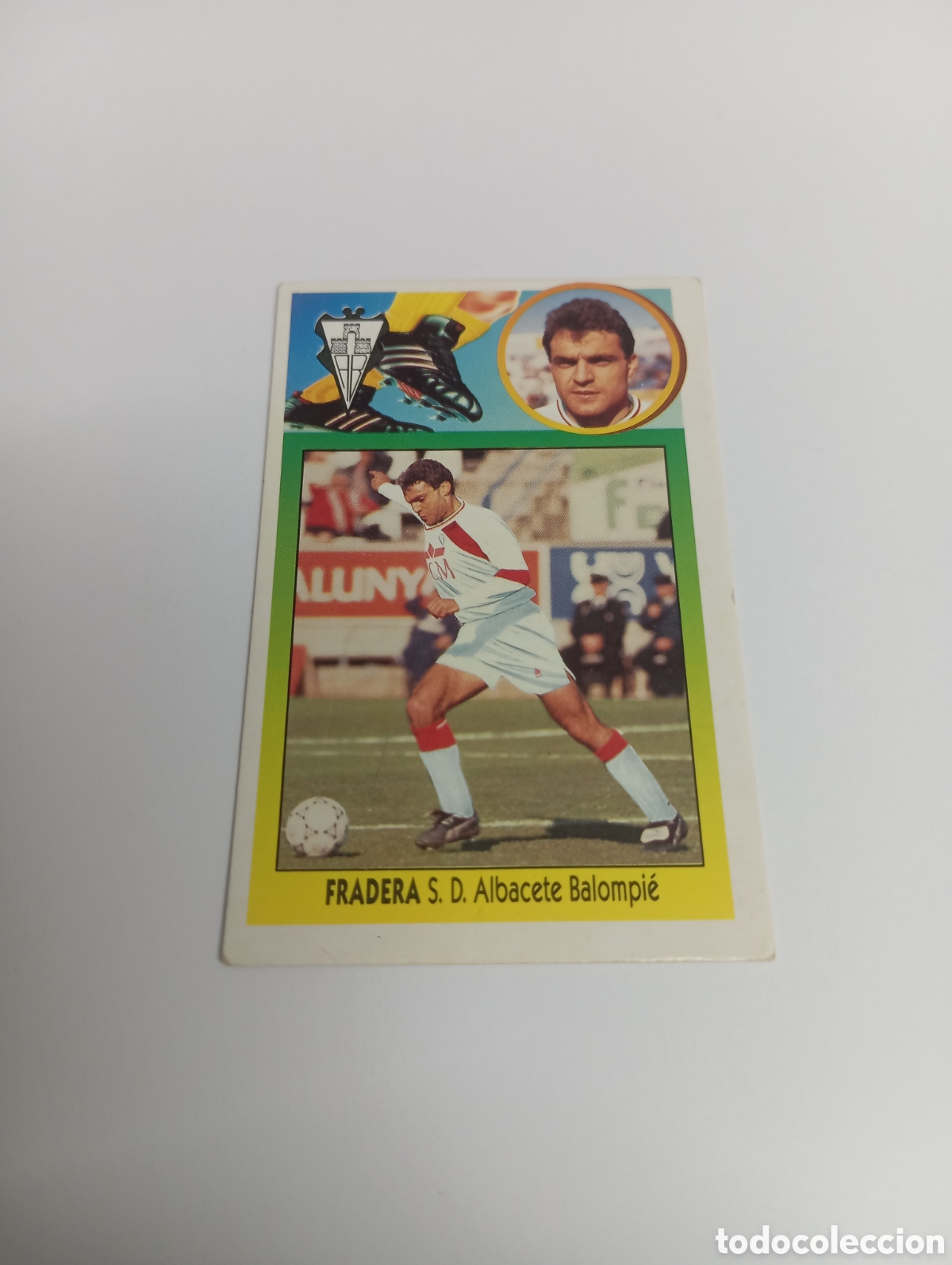 Cartes &agrave; collectionner de Football: FRADERA COLOCA Albacete Liga Este 1993 1994 CART&Oacute;N Panini 93 94 RECUPERADO