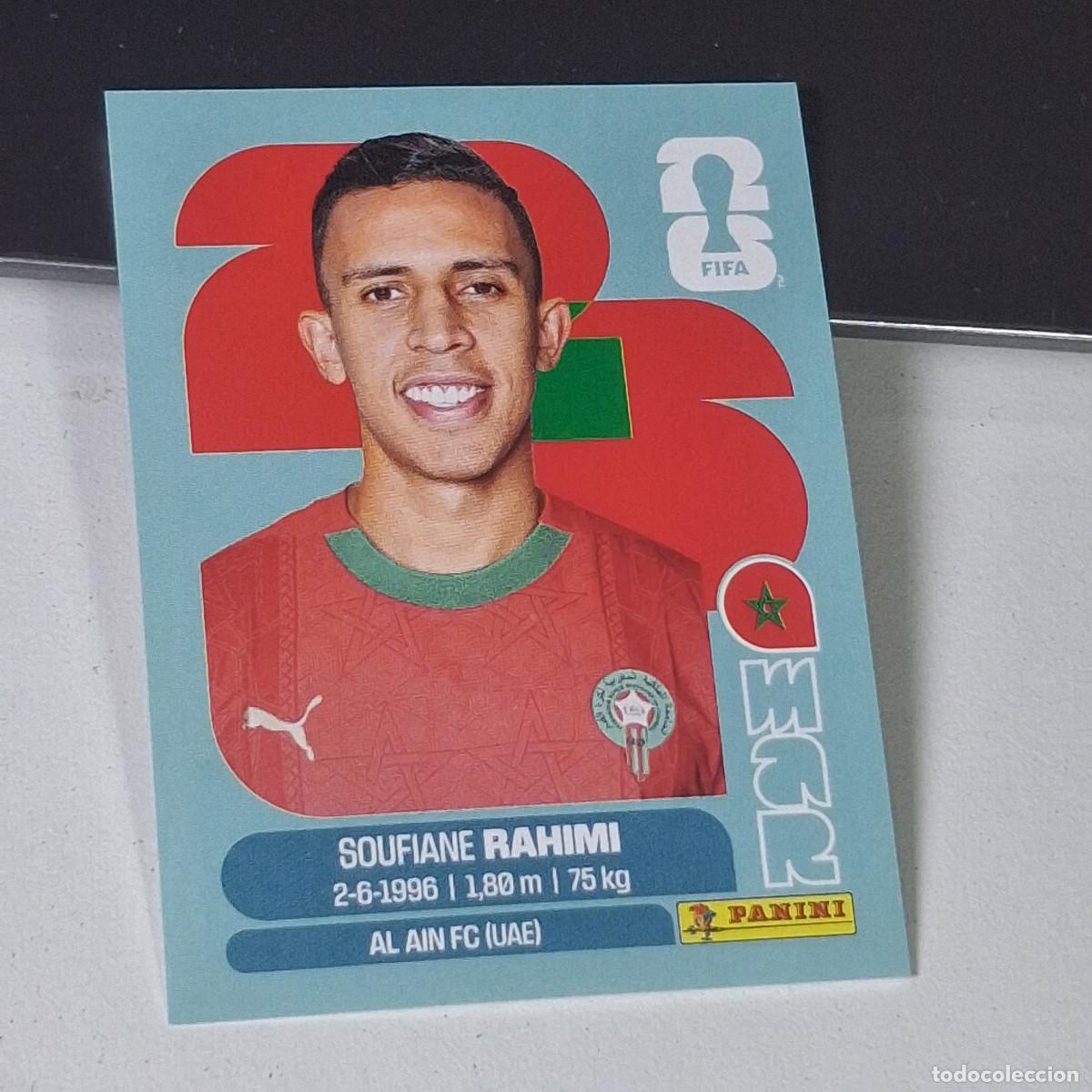 Cartes &agrave; collectionner de Football: B8 MAR18 SOUFIANE RAHIMI 18 MARRUECOS MOROCCO MAR MUNDIAL FIFA WORLD CUP 2026 STICKER PANINI