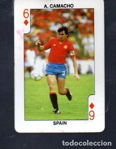Cromos de F&uacute;tbol: CROMO DE F&Uacute;TBOL DE FOOTBALL DE A. CAMACHO N&ordm; 6 DIAMANTE DEL A&Ntilde;O 1987 (NO PEGADO)