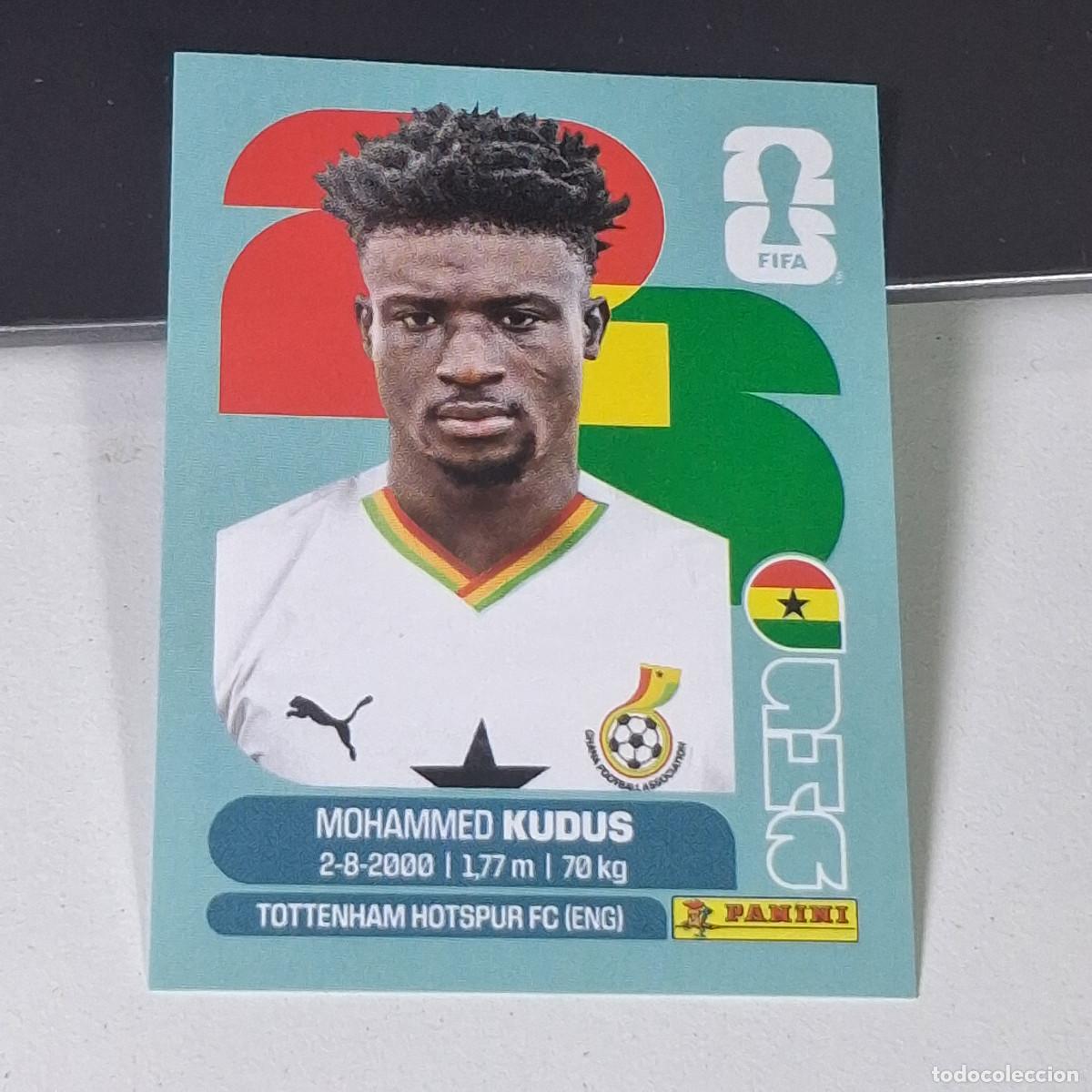 Cartes &agrave; collectionner de Football: B8 GHA14 MOHAMMED KUDUS 14 GHANA GHA MUNDIAL FIFA WORLD CUP 2026 STICKER PANINI