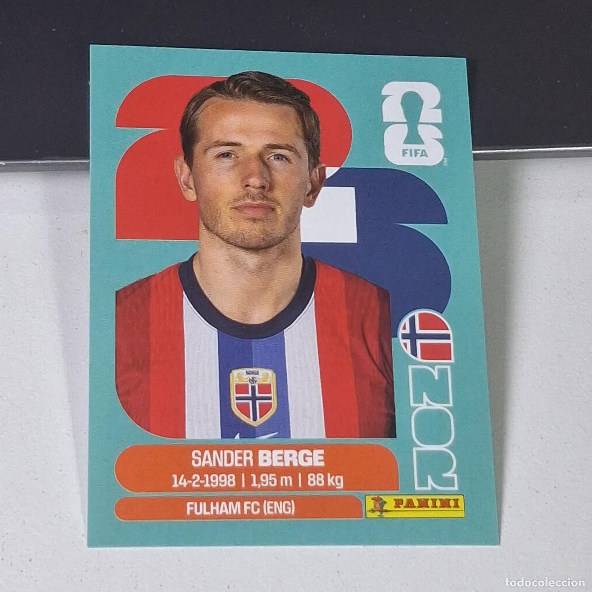 Cromos de F&uacute;tbol: B8 NOR 11 NOR11 SANDER BERGE NORUEGA NORWAY NOR MUNDIAL FIFA WORLD CUP 2026 STICKER PANINI