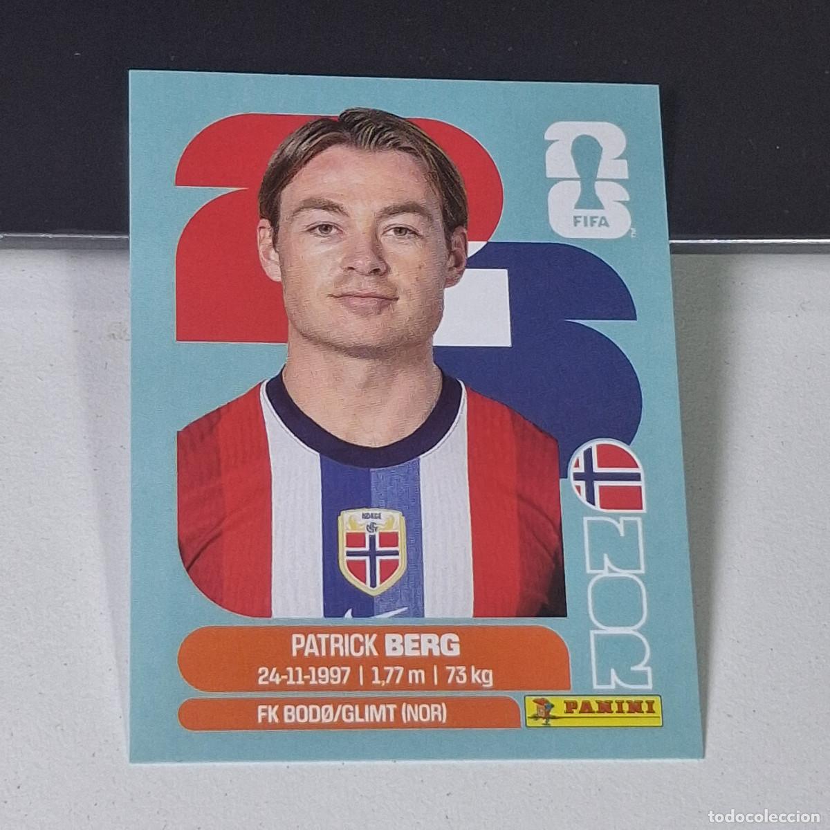 Cromos de F&uacute;tbol: B8 NOR 14 NOR14 PATRICK BERG NORUEGA NORWAY NOR MUNDIAL FIFA WORLD CUP 2026 STICKER PANINI
