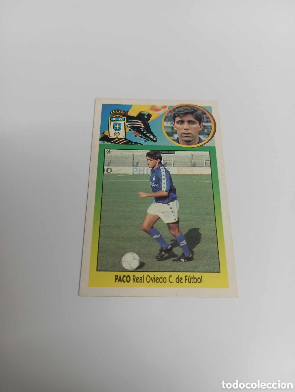 Cromos de F&uacute;tbol: PACO Oviedo Liga Este 1993 1994 CART&Oacute;N Panini 93 94 NUEVO SIN PEGAR