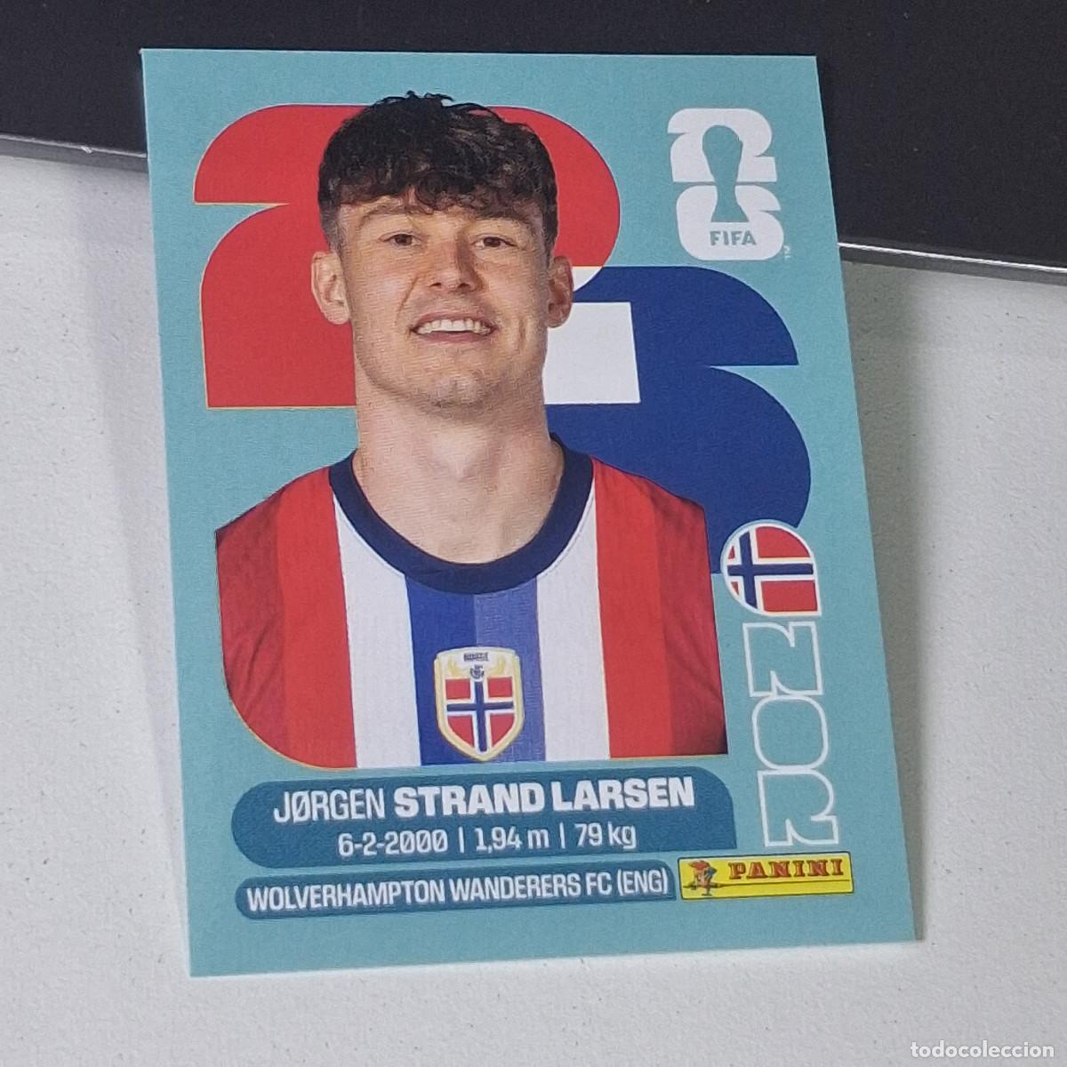 Cromos de F&uacute;tbol: B8 NOR18 J&Oslash;RGEN STRAND LARSEN 18 NORUEGA NORWAY NOR MUNDIAL FIFA WORLD CUP 2026 STICKER PANINI