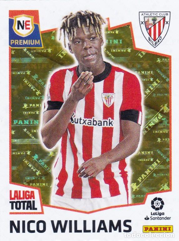 Cromos de F&uacute;tbol: LALIGA TOTAL 2022-23 * NICO WILLIAMS N&ordm; 480 NEW ERA PREMIUM * NUEVO DE SOBRE (A-8)