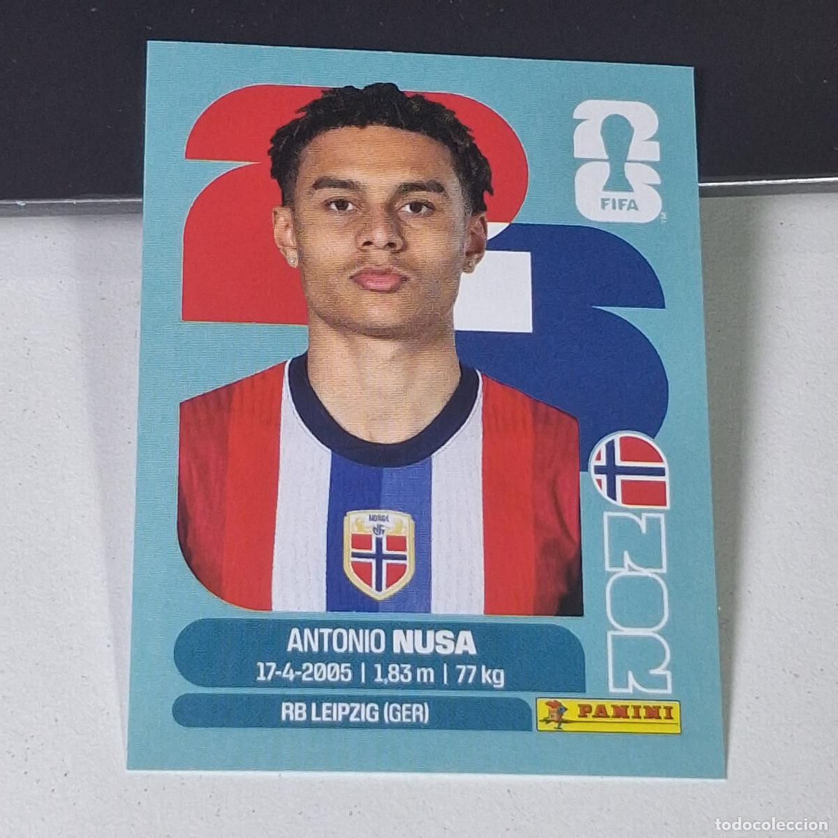 Cromos de F&uacute;tbol: B8 NOR 19 NOR19 ANTONIO NUSA NORUEGA NORWAY NOR MUNDIAL FIFA WORLD CUP 2026 STICKER PANINI