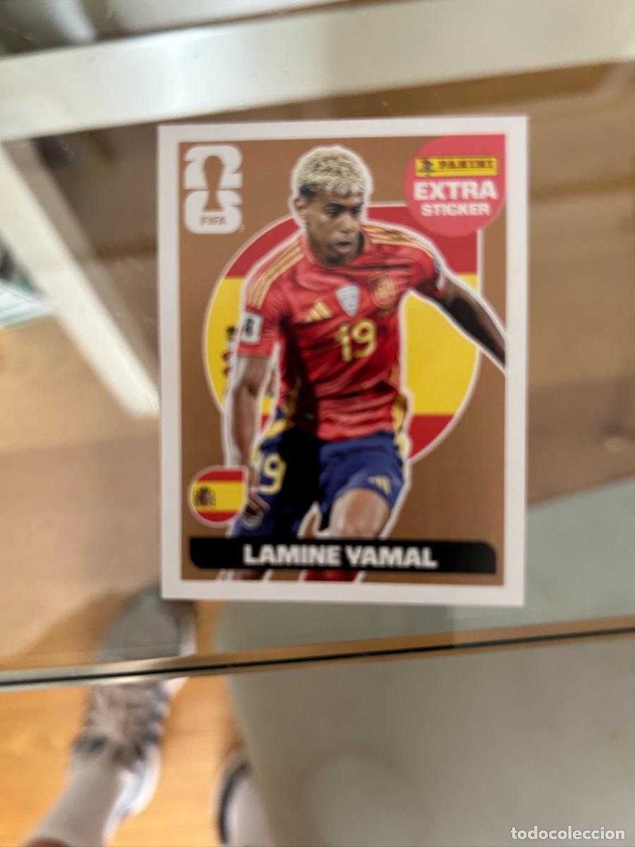 Cromos de Futebol: lamine yamal sticker gold sacado de sobre