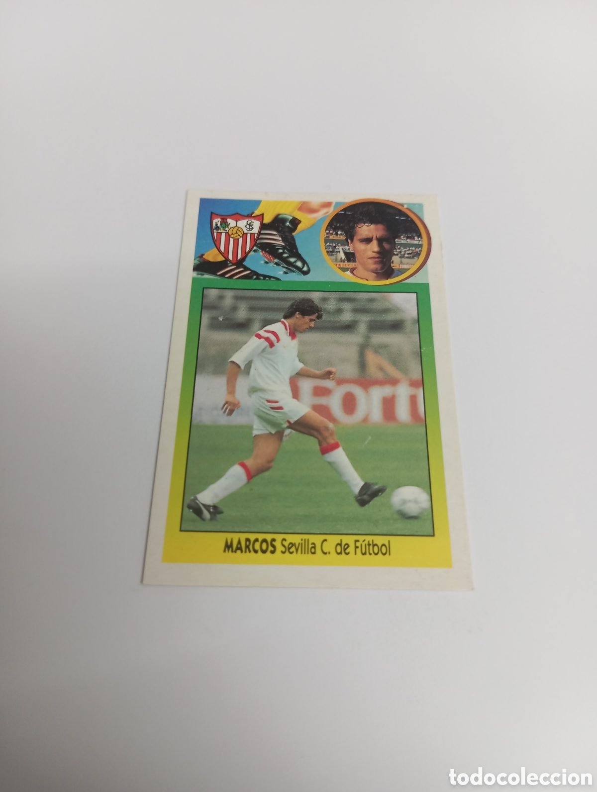Cromos de F&uacute;tbol: MARCOS Sevilla Liga Este 1993 1994 CART&Oacute;N Panini 93 94 RECUPERADO