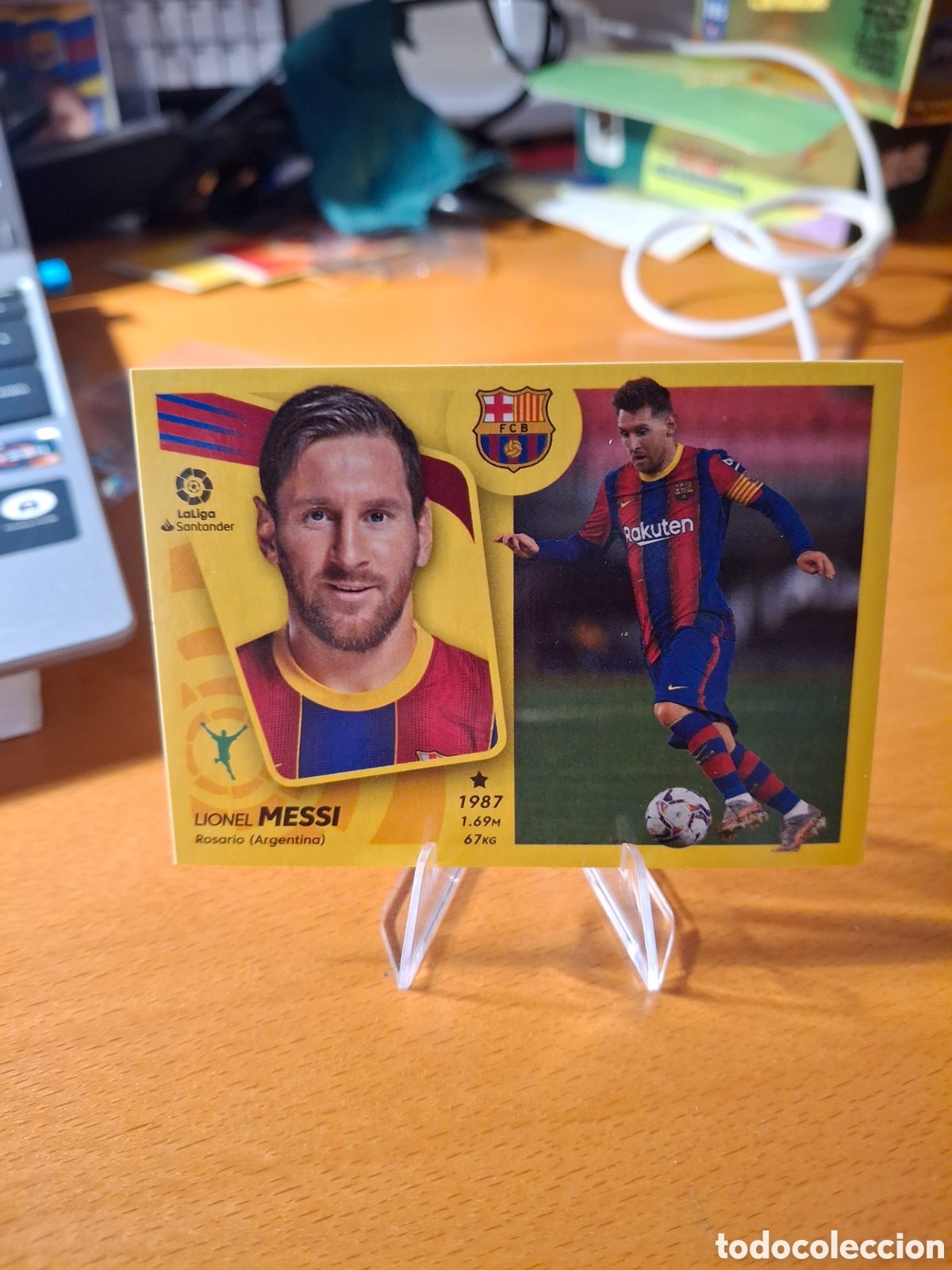 Cromos de F&uacute;tbol: Messi. Liga ESTE 2021 2022