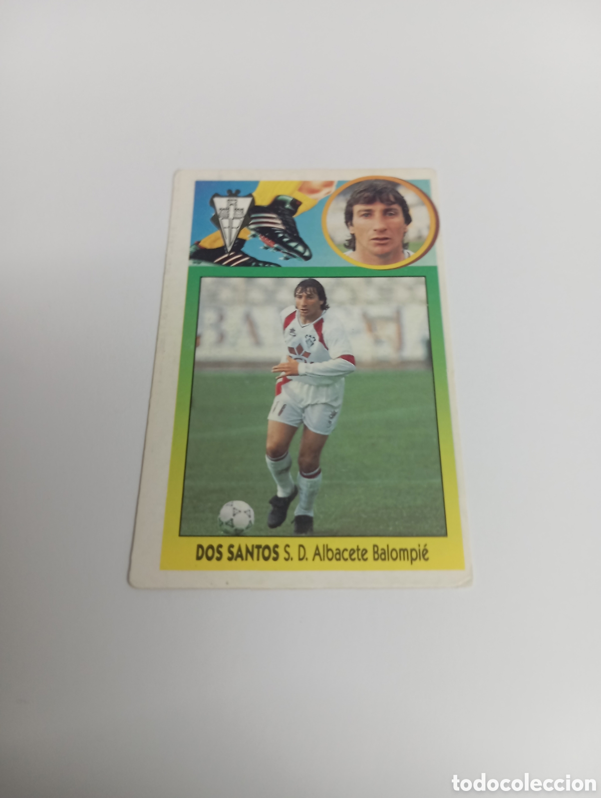 Cartes &agrave; collectionner de Football: DOS SANTOS Albacete Liga Este 1993 1994 CART&Oacute;N Panini 93 94 NUEVO SIN PEGAR