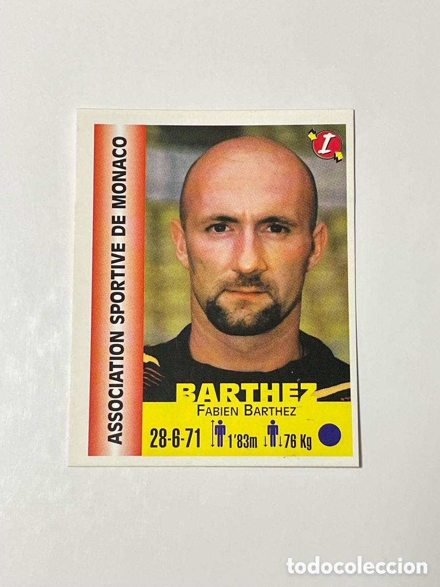 Cartes &agrave; collectionner de Football: Fabien Barthez M&oacute;naco Panini Equipos de Europa 1999 #371