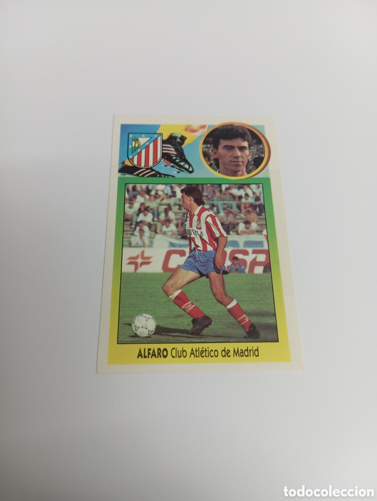 Cromos de F&uacute;tbol: ALFARO BAJA Atl&eacute;tico de Madrid Liga Este 1993 1994 ADHESIVO Panini 93 94 NUEVO SIN PEGAR