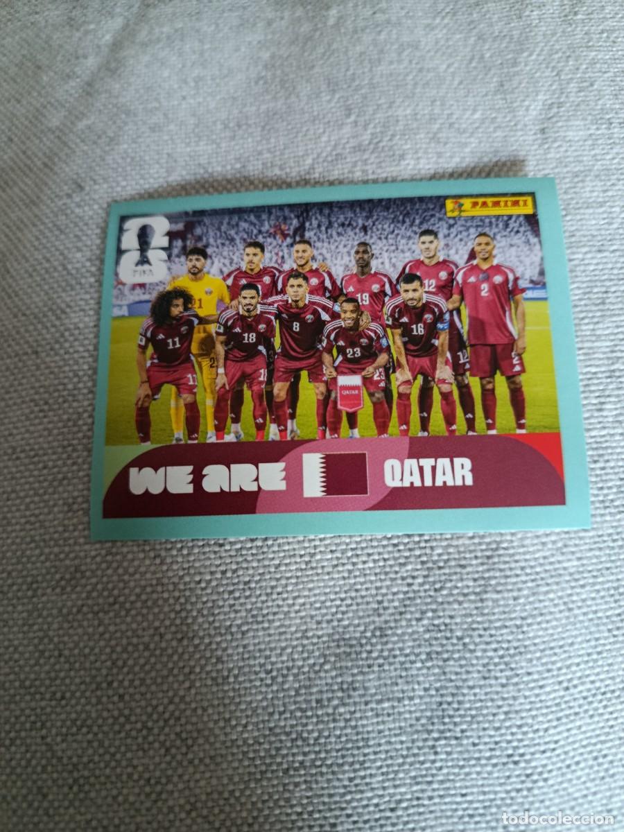 Fu&szlig;ball-Sticker: Panini Mundial 2026 Estados Unidos-Mexico. 13- Alineaci&oacute;n. Qatar. Nunca pegado.