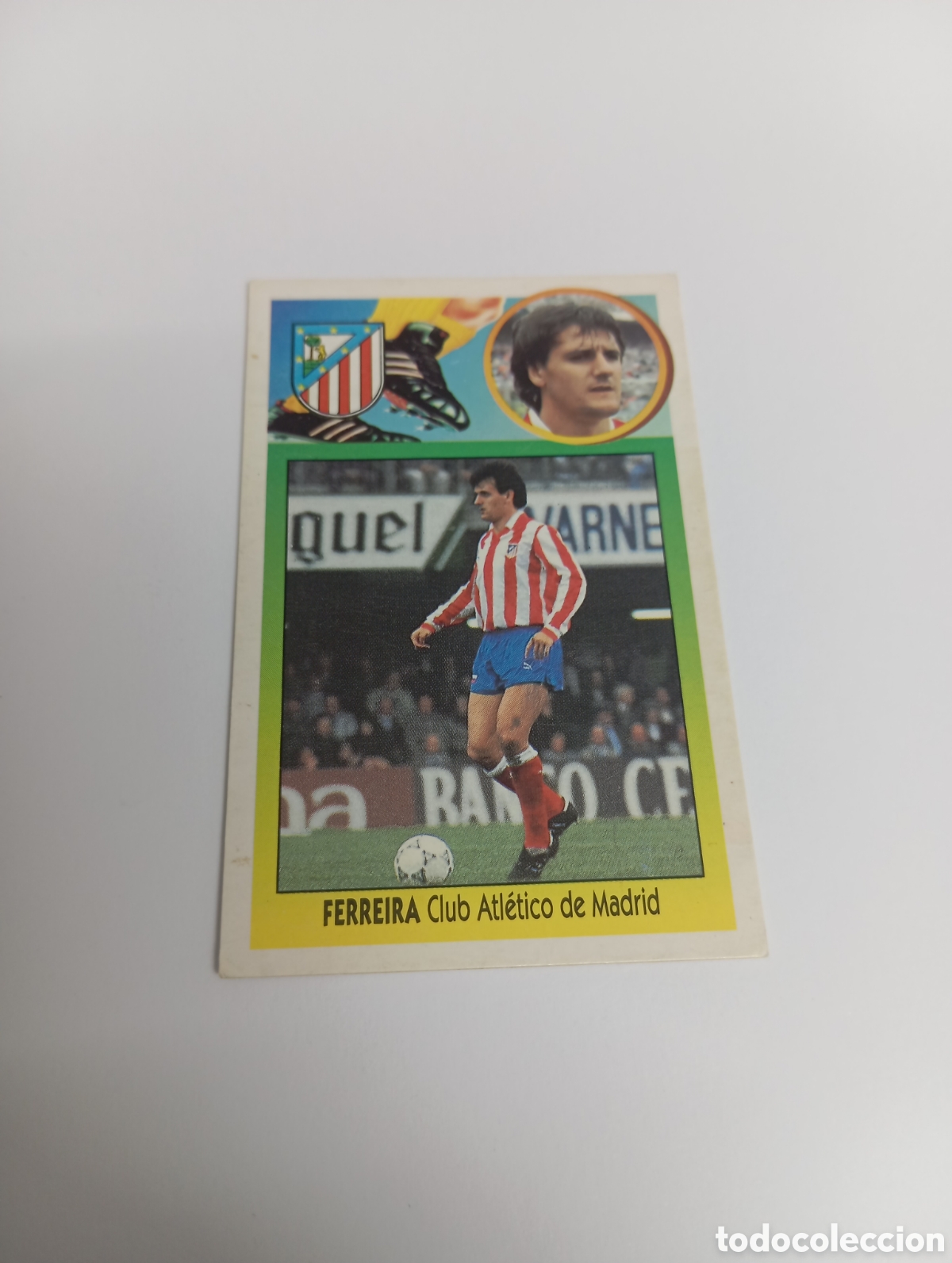 Fu&szlig;ball-Sticker: FERREIRA BAJA Atl&eacute;tico de Madrid Liga Este 1993 1994 CART&Oacute;N Panini 93 94 NUEVO SIN PEGAR