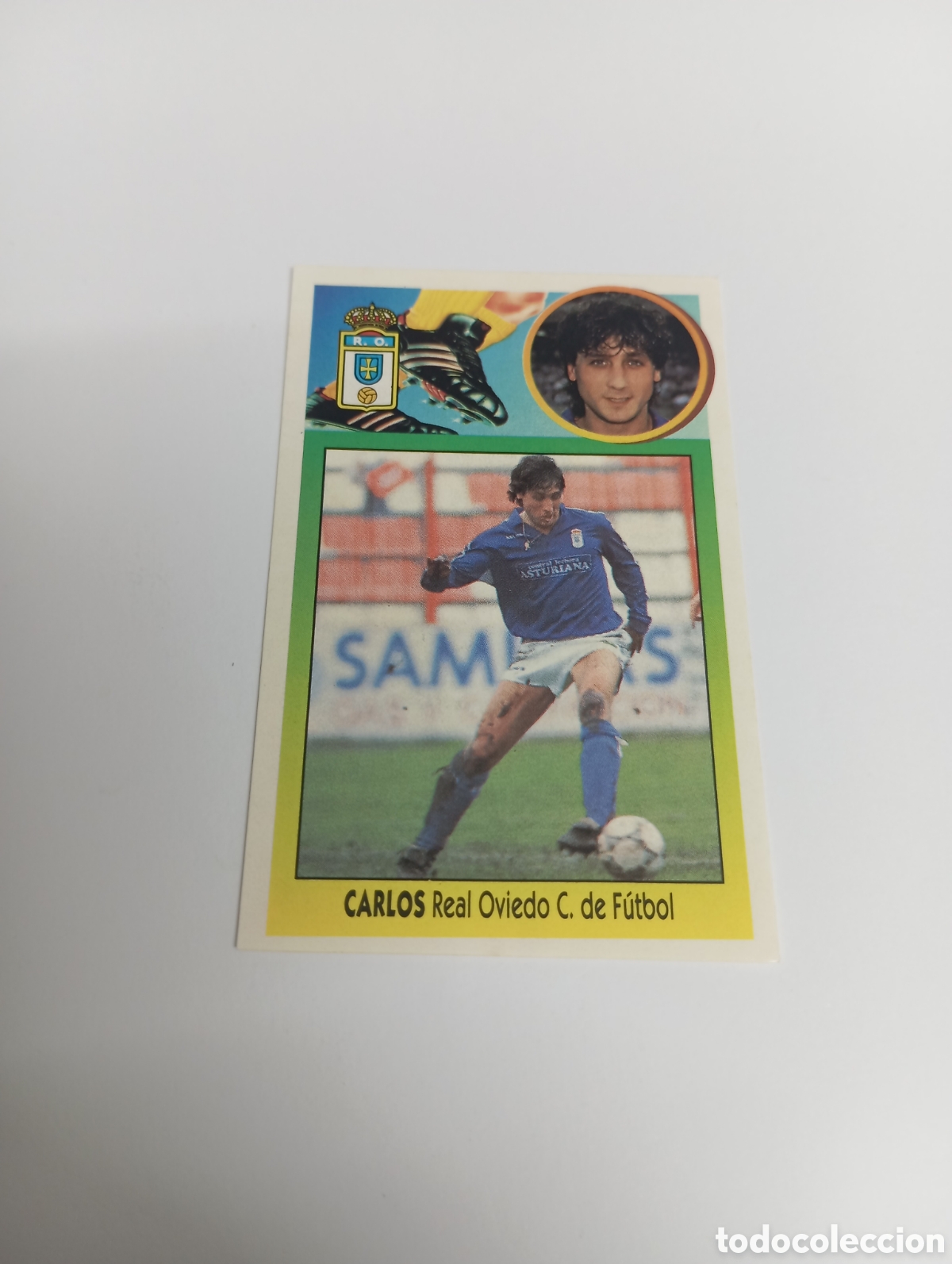 Cromos de F&uacute;tbol: CARLOS Oviedo Liga Este 1993 1994 ADHESIVO Panini 93 94 NUEVO SIN PEGAR
