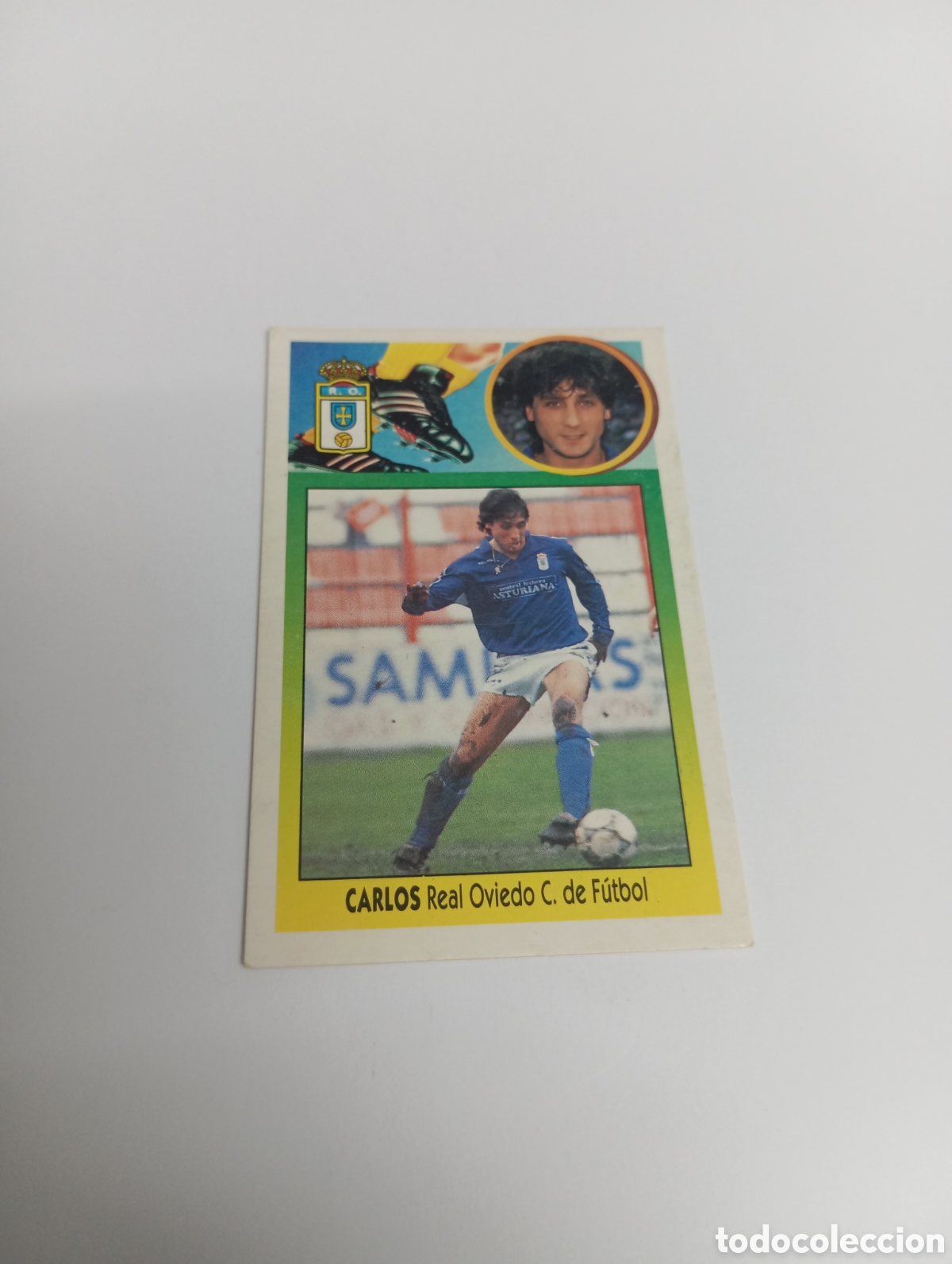 Cromos de F&uacute;tbol: CARLOS Oviedo Liga Este 1993 1994 CART&Oacute;N Panini 93 94 NUEVO SIN PEGAR
