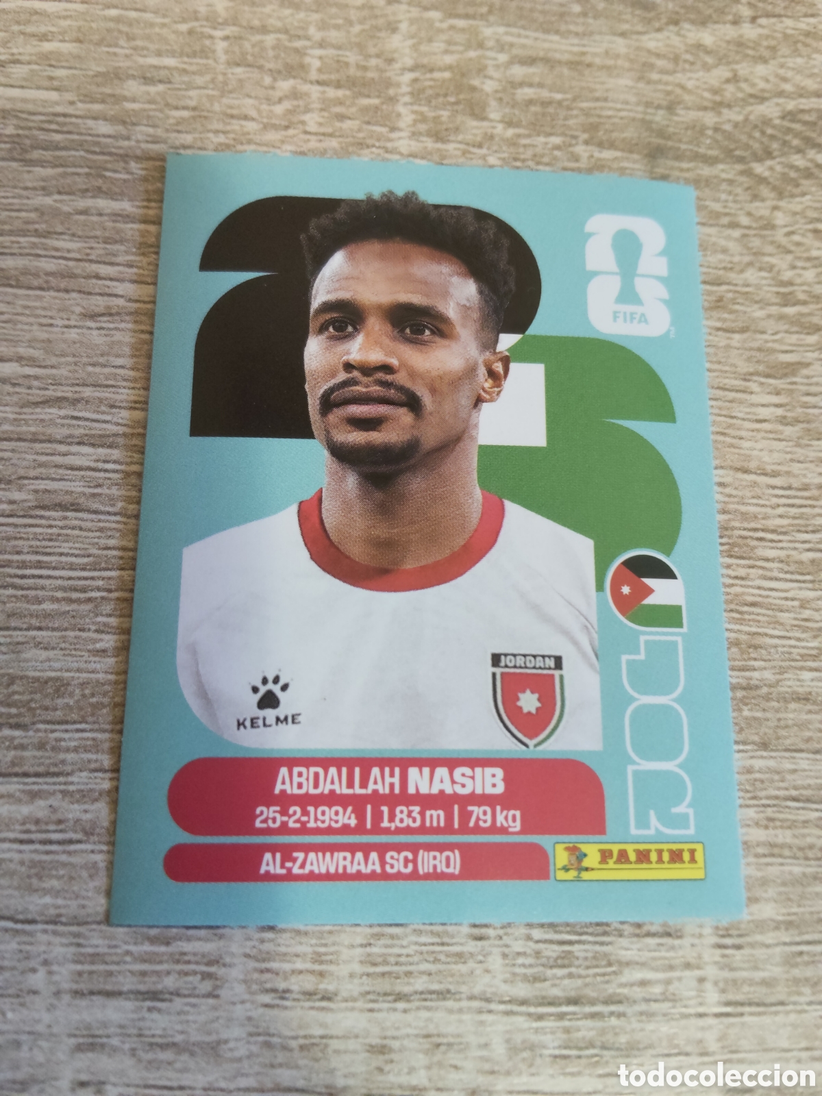 Cromos de F&uacute;tbol: Panini mundial 2026 JOR 6 Abdallah Nasib Jordania