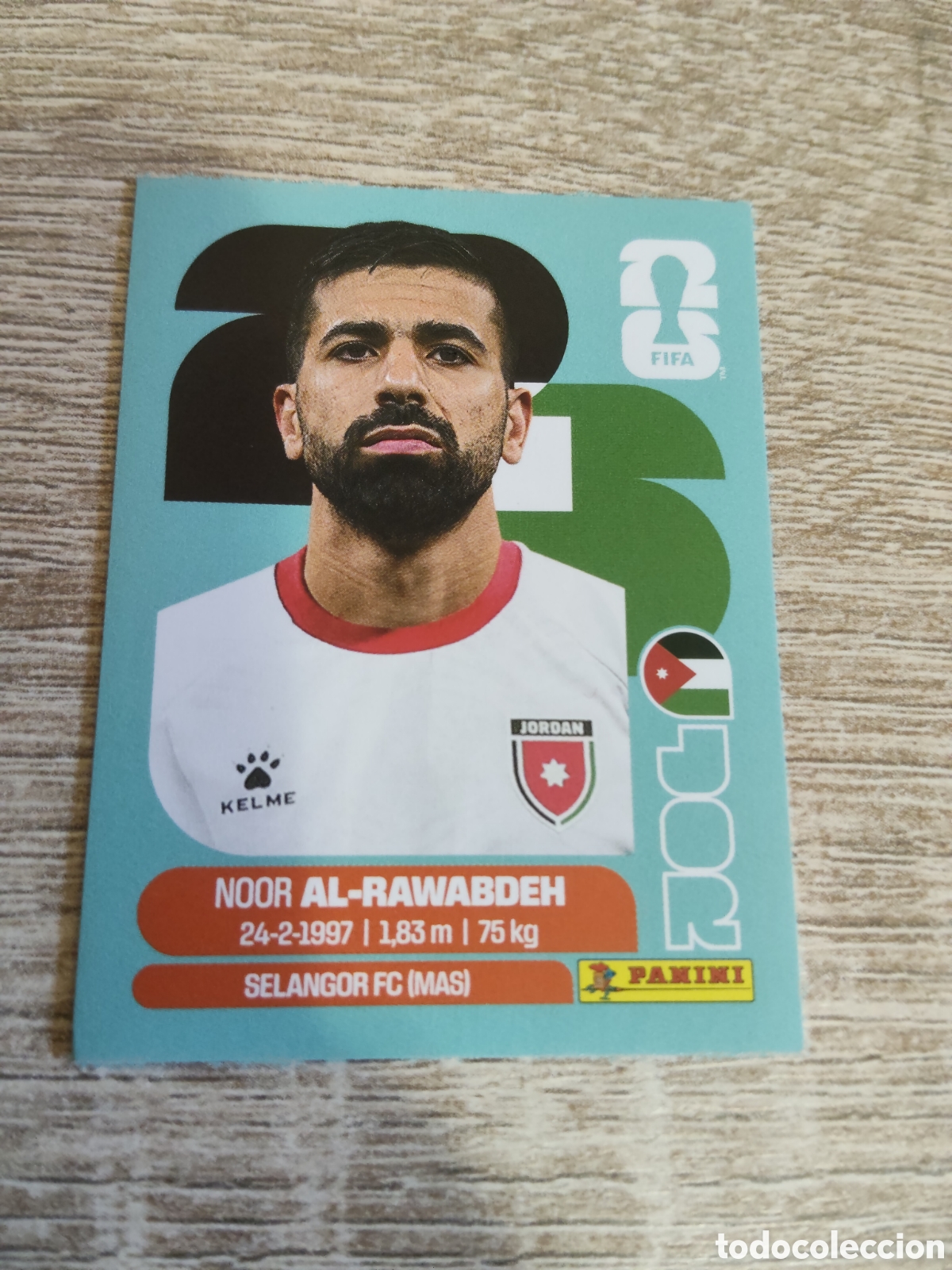 Cromos de F&uacute;tbol: Panini mundial 2026 JOR 11 Noor Al-Rawabdeh Jordania