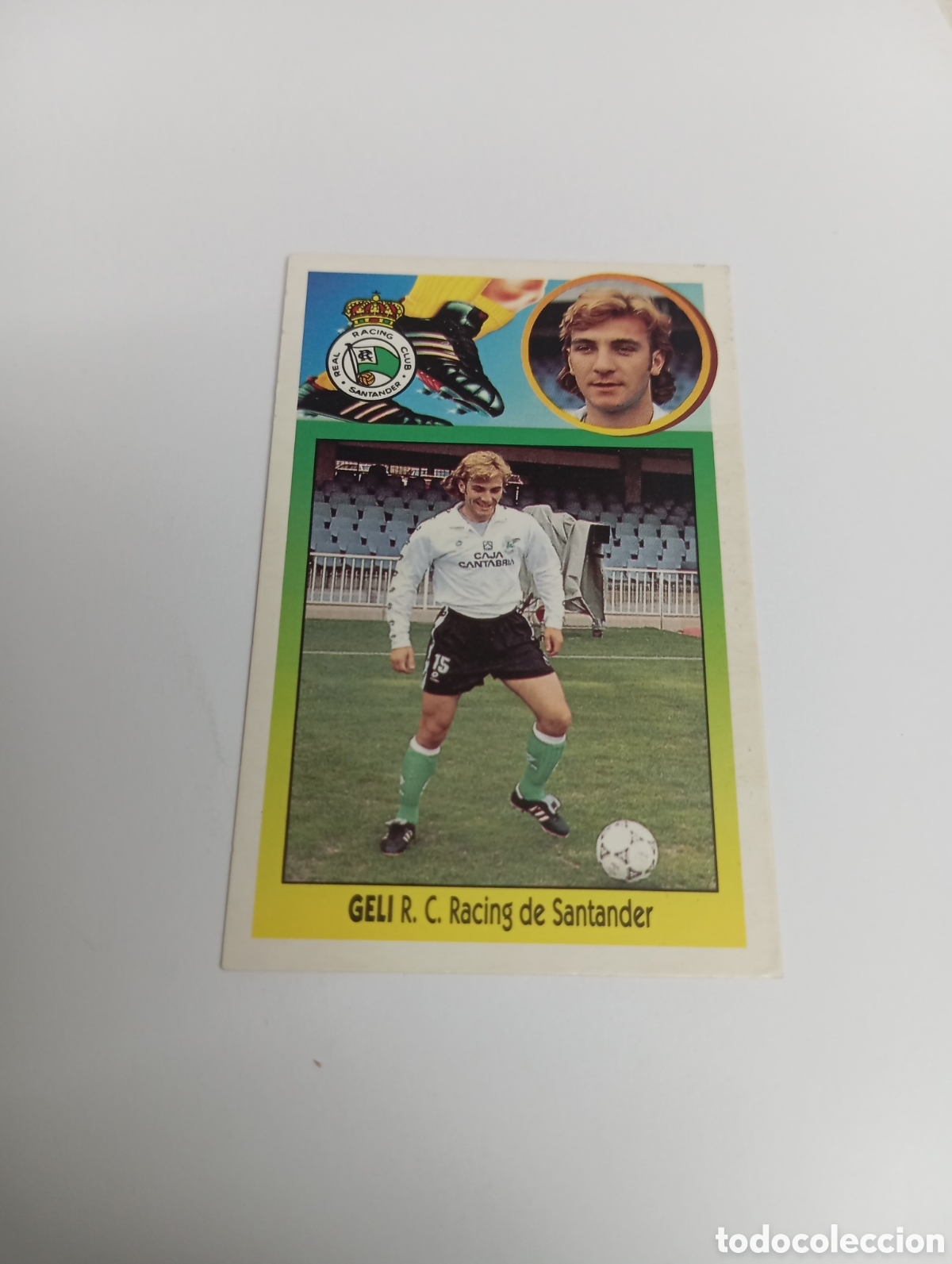 Cromos de F&uacute;tbol: GELI Racing de Santander Liga Este 1993 1994 CART&Oacute;N Panini 93 94 NUEVO SIN PEGAR