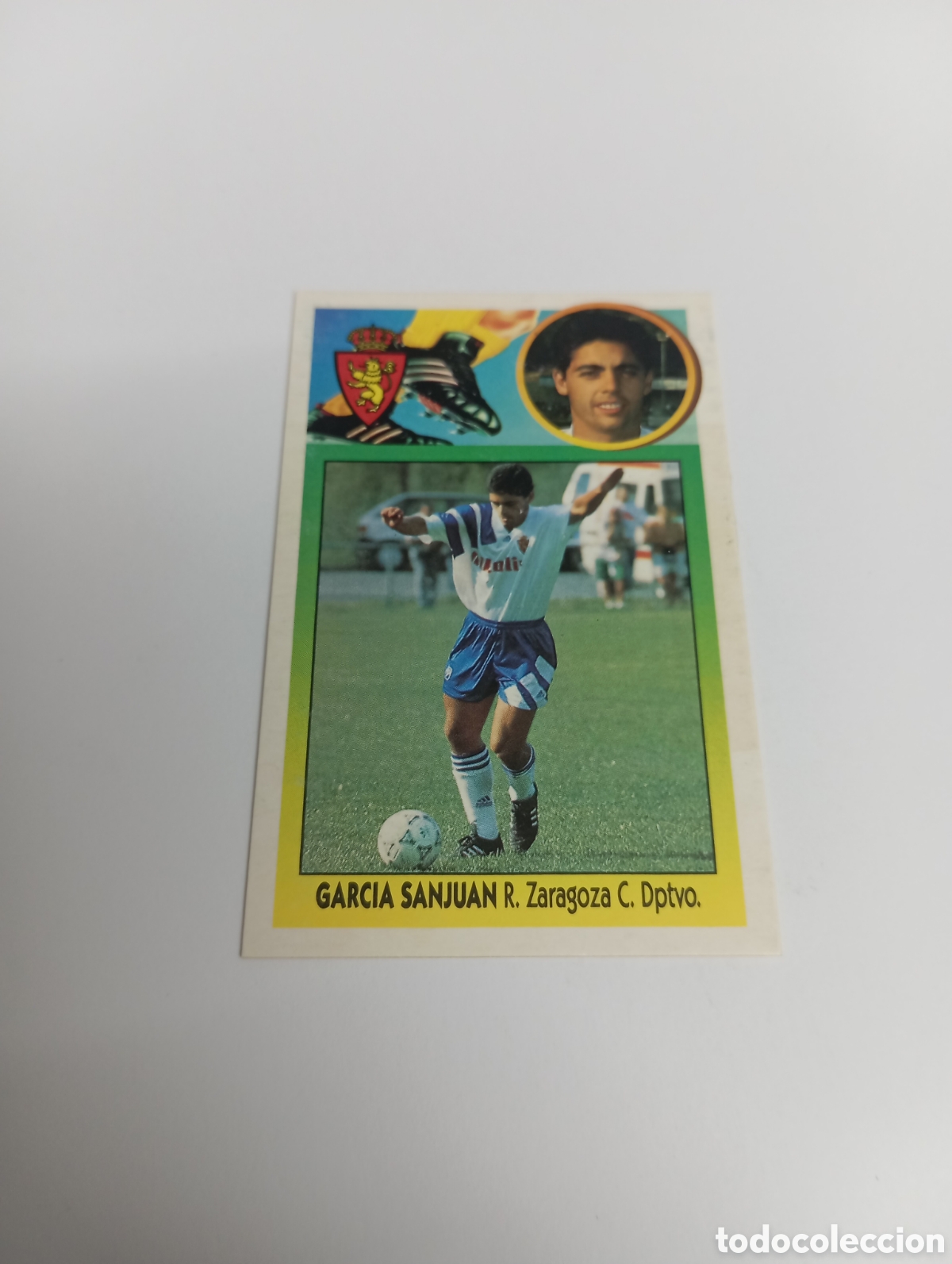 Cromos de F&uacute;tbol: GARC&Iacute;A SANJUAN Zaragoza Liga Este 1993 1994 CART&Oacute;N Panini 93 94 NUEVO SIN PEGAR