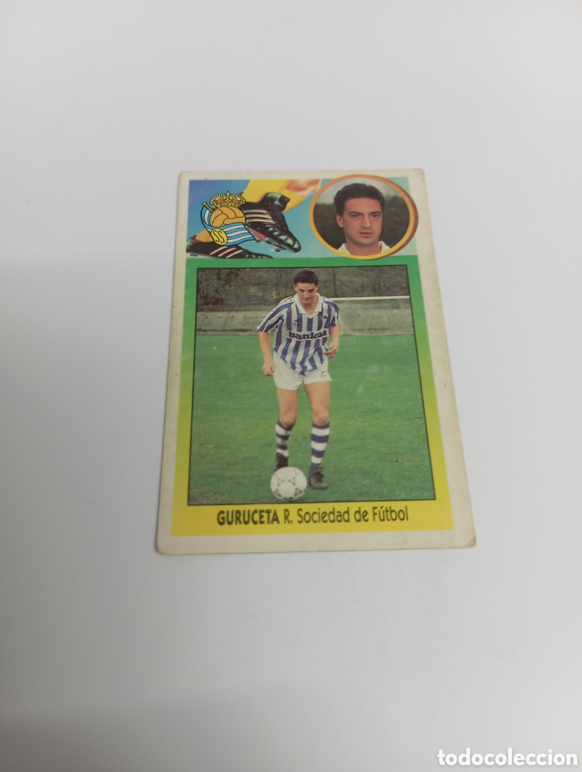 Cromos de F&uacute;tbol: GURUCETA Real Sociedad Liga Este 1993 1994 CART&Oacute;N Panini 93 94 NUEVO SIN PEGAR