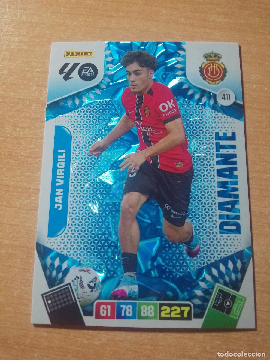 Cromos de F&uacute;tbol: 411 JAN VIRGILI DIAMANTE DEL MALLORCA 25 26 ADRENALYN XL 2025 2026