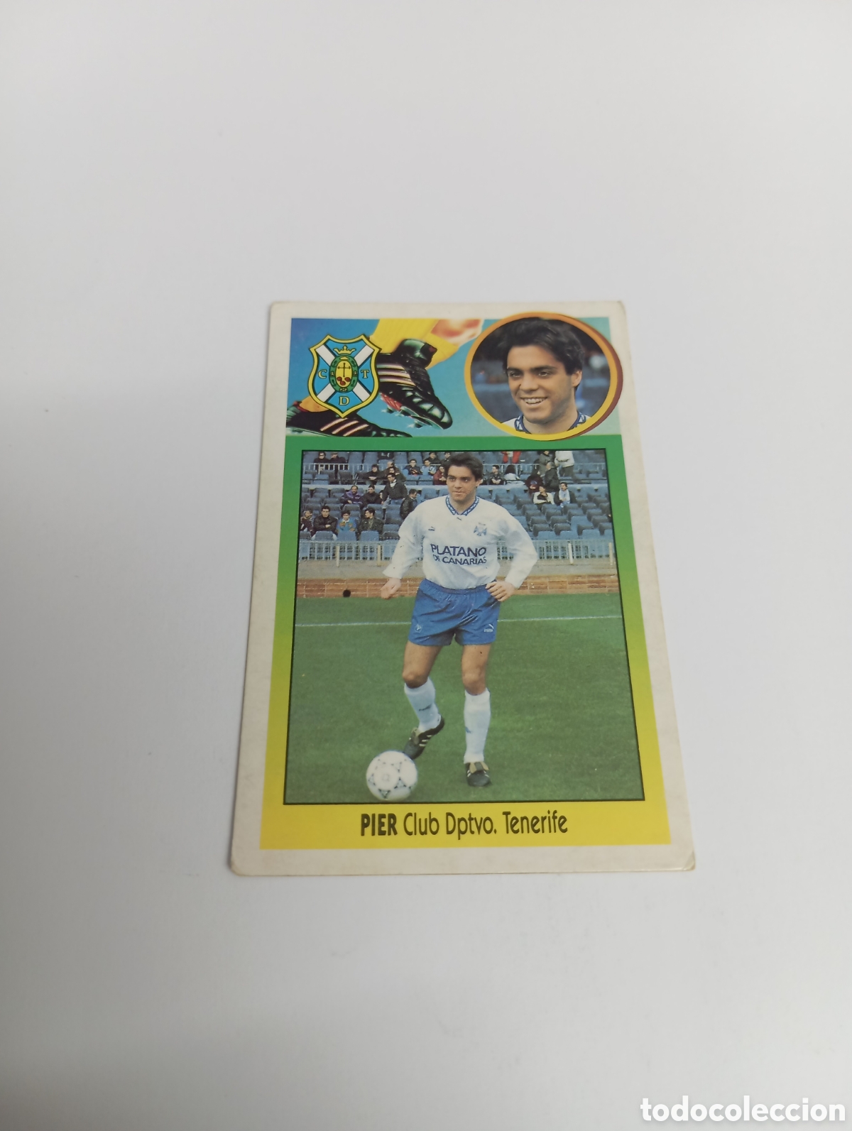 Cromos de F&uacute;tbol: PIER Tenerife Liga Este 1993 1994 CART&Oacute;N Panini 93 94 NUEVO SIN PEGAR
