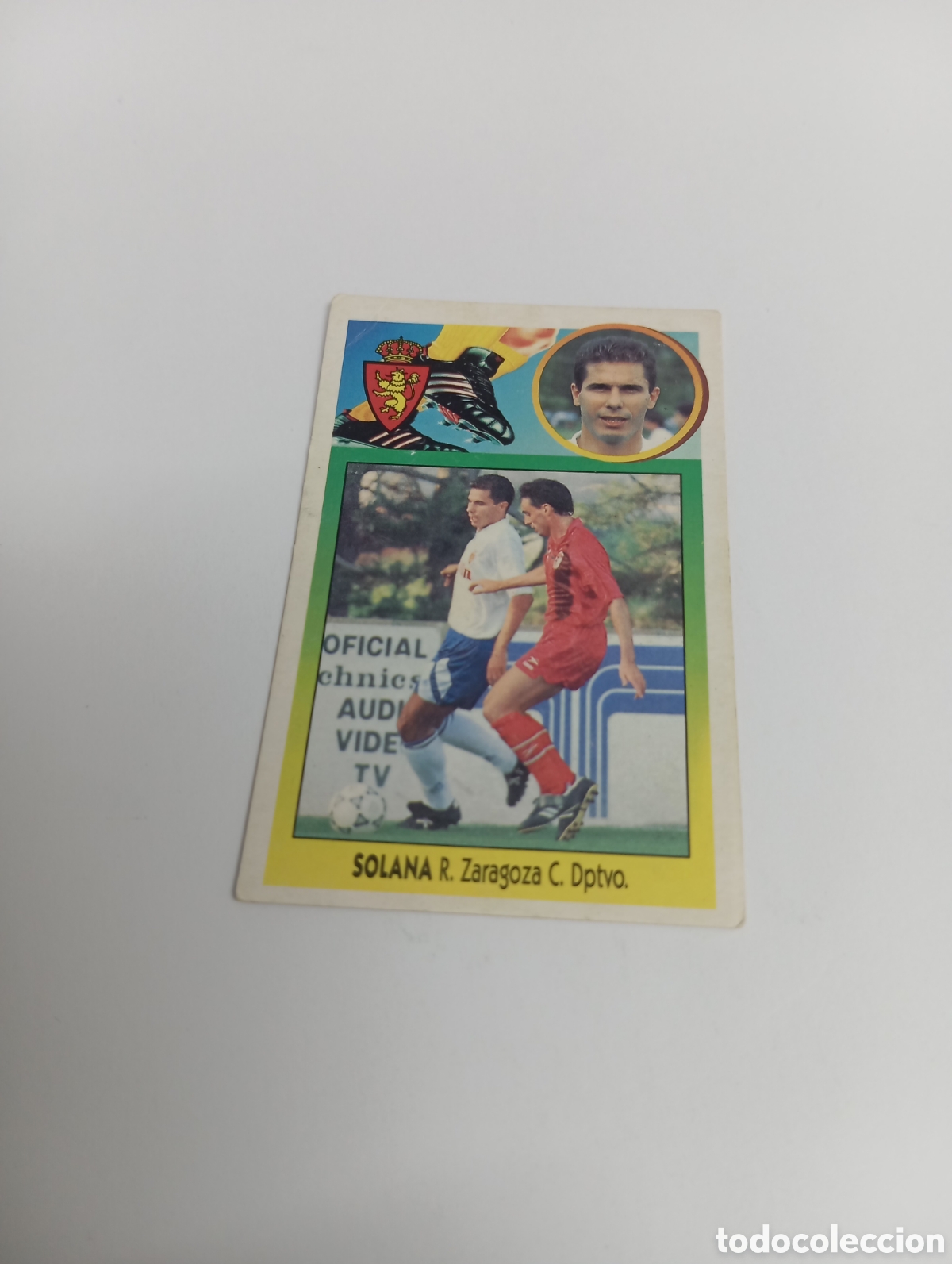 Cromos de F&uacute;tbol: SOLANA Zaragoza Liga Este 1993 1994 CART&Oacute;N Panini 93 94 NUEVO SIN PEGAR