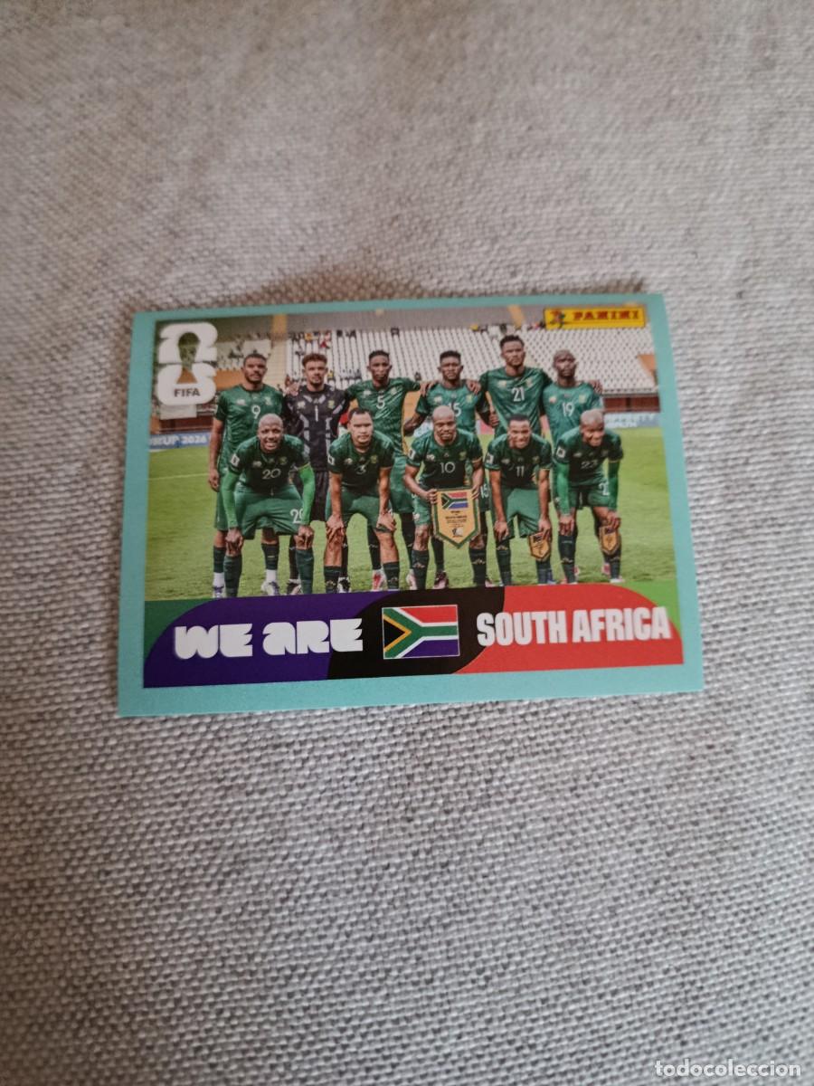 Cromos de F&uacute;tbol: Panini Mundial 2026 Estados Unidos-Mexico. 13- Alineaci&oacute;n. Sud&aacute;frica. Nunca pegado.