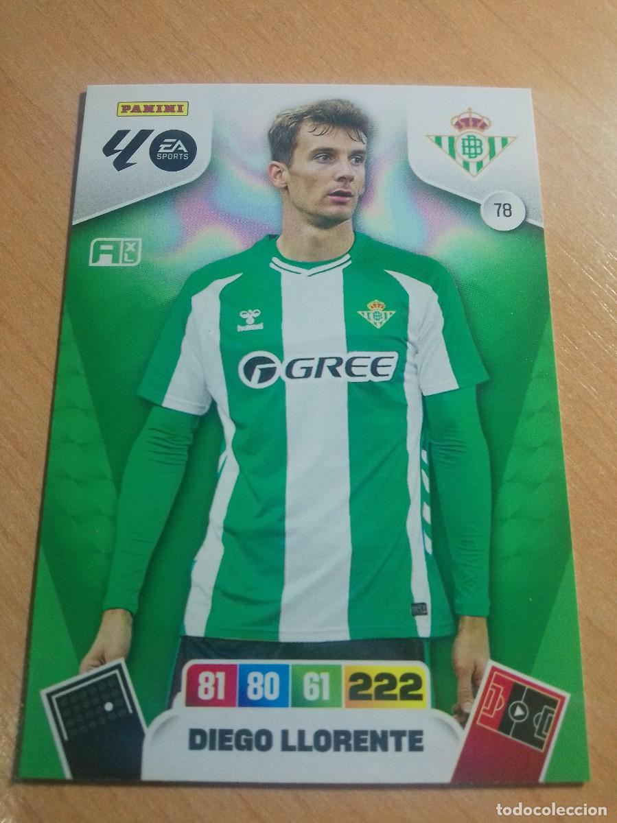 Football Stickers: 78 DIEGO LLORENTE DEL BETIS 25 26 ADRENALYN XL 2025 2026