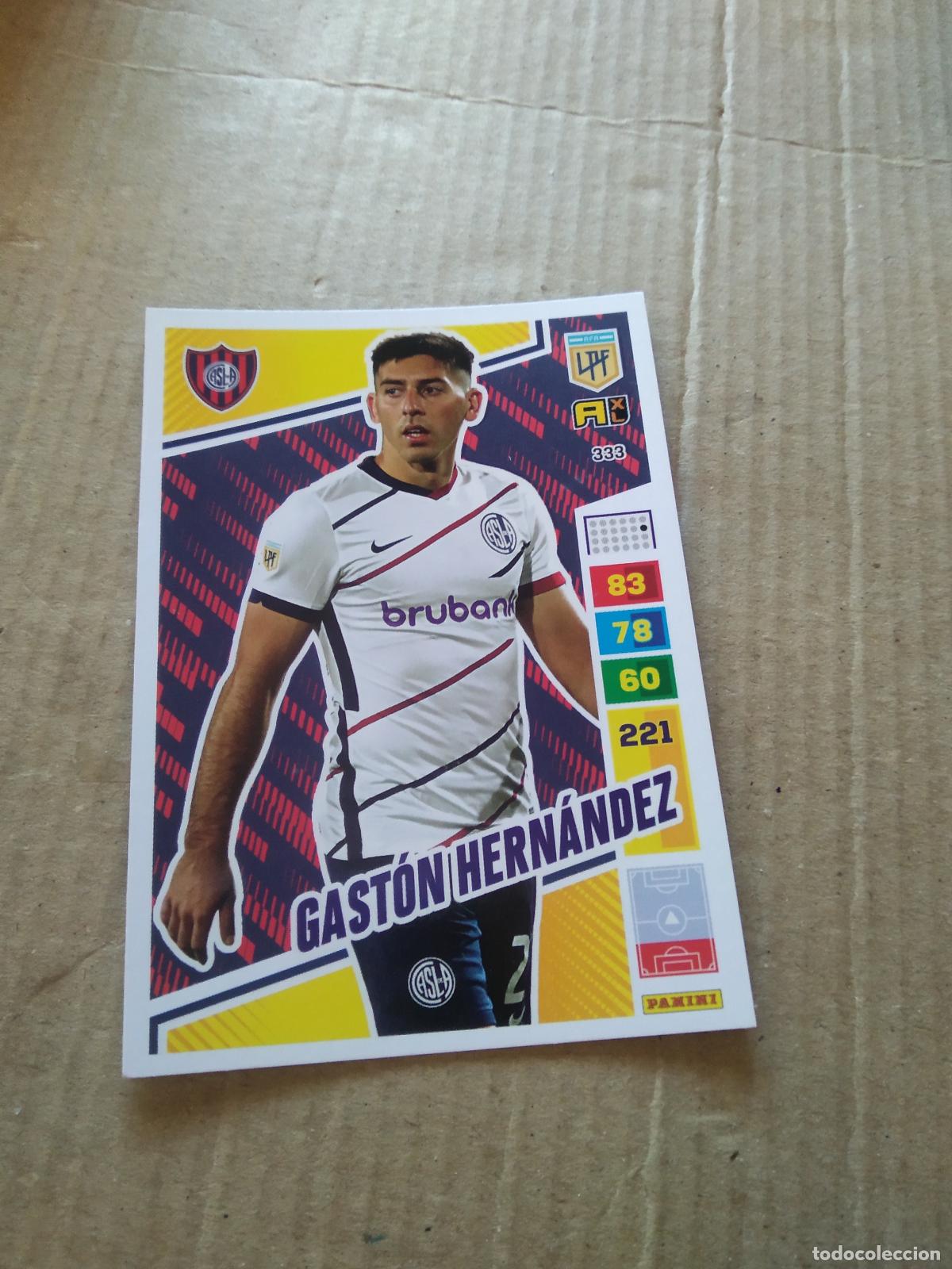Football Stickers: 333 GASTON HERNANDEZ SAN LORENZO CROMO FUTBOL PANINI ARGENTINO 2023 LIGA ARGENTINA ADRENALYN