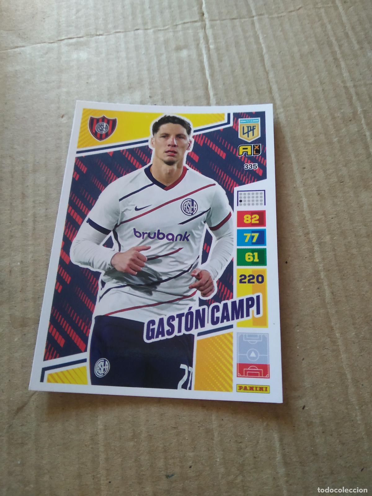 Football Stickers: 335 GASTON CAMPI SAN LORENZO CROMO FUTBOL PANINI ARGENTINO 2023 LIGA ARGENTINA ADRENALYN