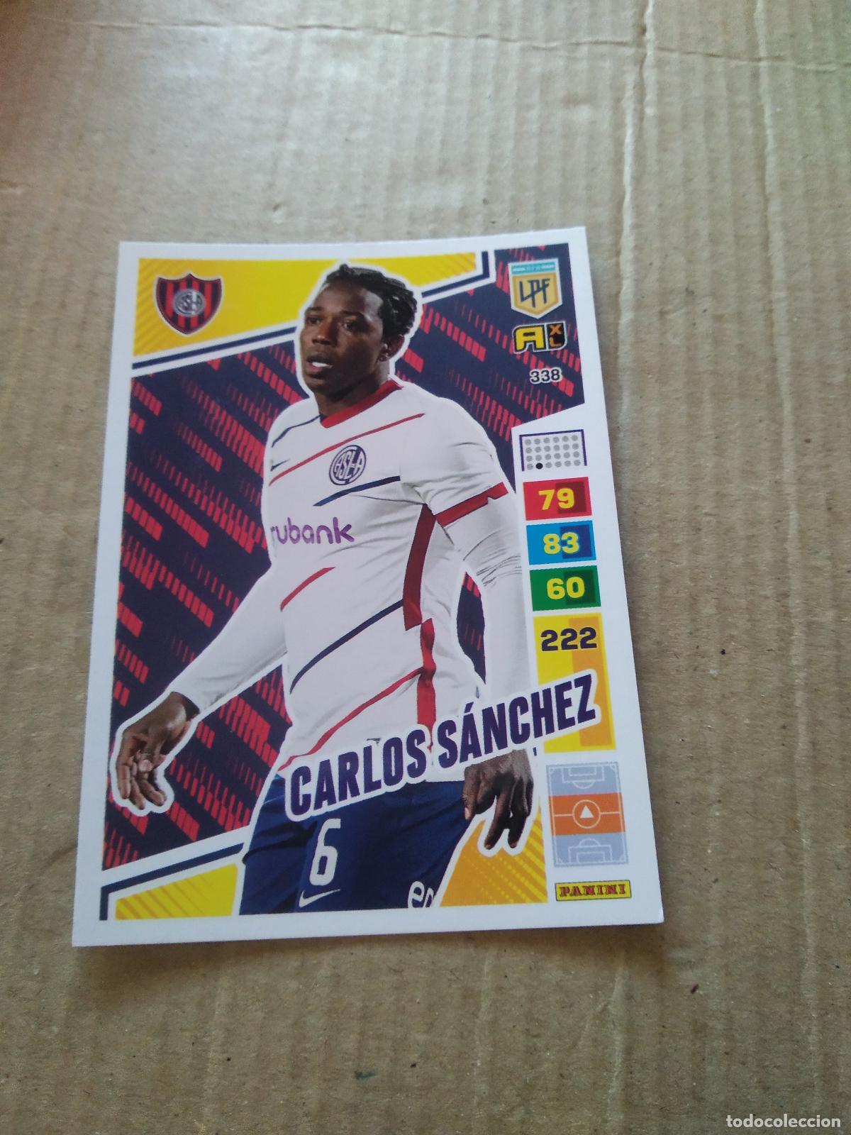 Football Stickers: 338 CARLOS SANCHEZ SAN LORENZO CROMO FUTBOL PANINI ARGENTINO 2023 LIGA ARGENTINA ADRENALYN