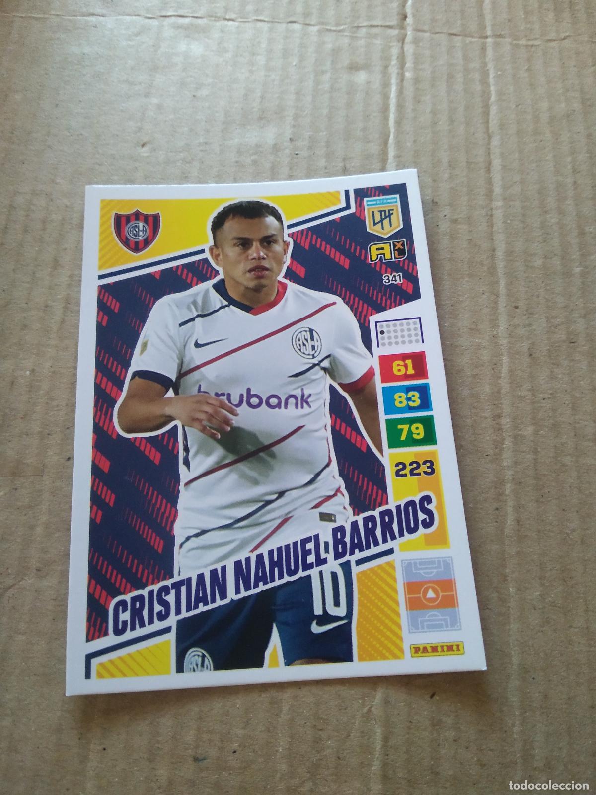 Cromos de F&uacute;tbol: 341 CRISTIAN NAHUEL BARRIOS SAN LORENZO CROMO FUTBOL PANINI ARGENTINO 2023 LIGA ARGENTINA ADRENALYN
