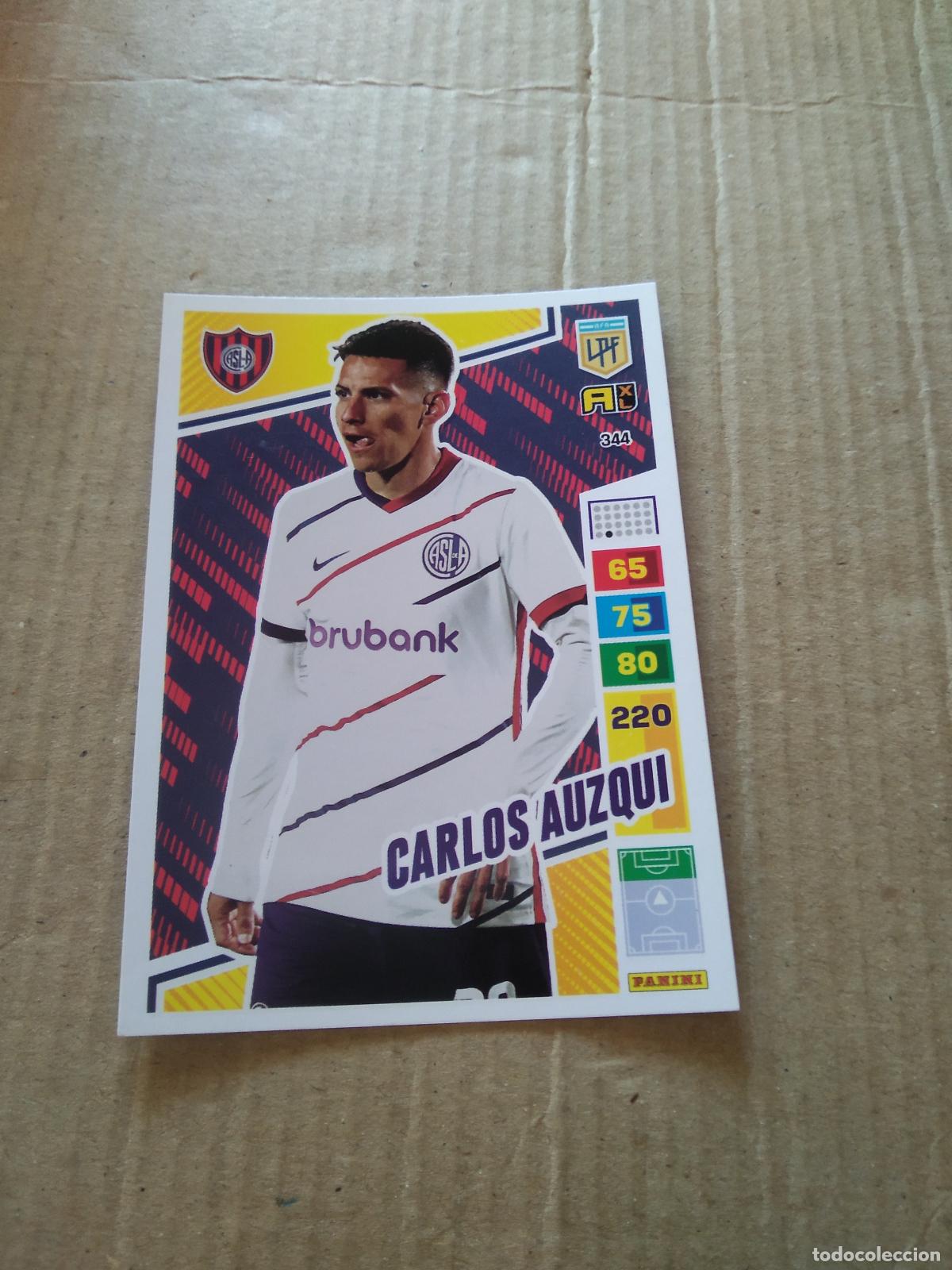 Cromos de F&uacute;tbol: 344 CARLOS AUZQUI SAN LORENZO CROMO FUTBOL PANINI ARGENTINO 2023 LIGA ARGENTINA ADRENALYN