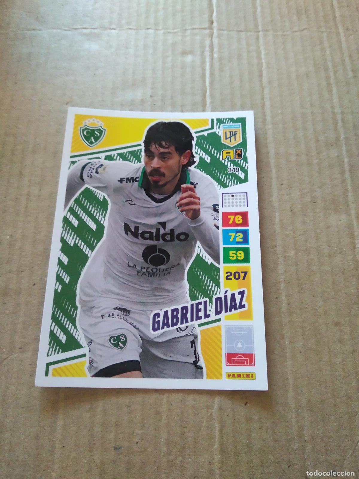 Cromos de F&uacute;tbol: 349 GABRIEL DIAZ SARMIENTO CROMO FUTBOL PANINI ARGENTINO 2023 LIGA ARGENTINA ADRENALYN