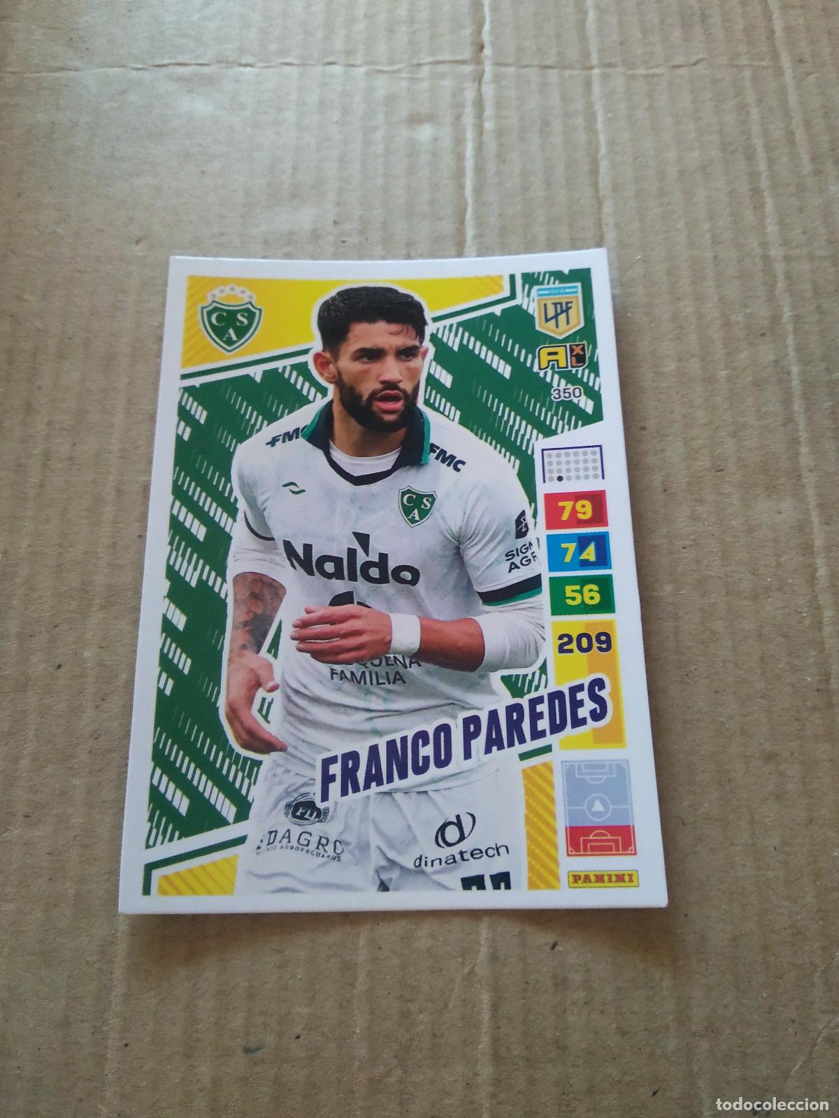 Cromos de F&uacute;tbol: 350 FRANCO PAREDES SARMIENTO CROMO FUTBOL PANINI ARGENTINO 2023 LIGA ARGENTINA ADRENALYN
