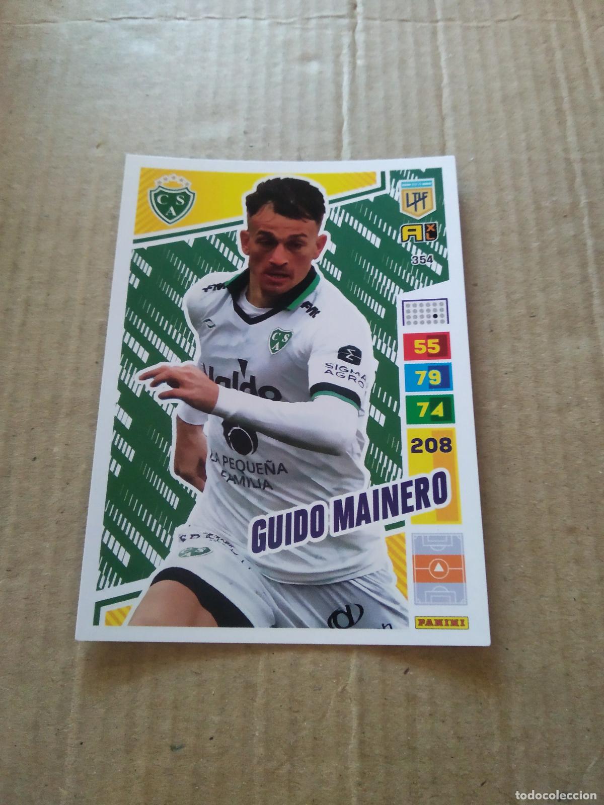 Cromos de F&uacute;tbol: 354 GUIDO MAINERO SARMIENTO CROMO FUTBOL PANINI ARGENTINO 2023 LIGA ARGENTINA ADRENALYN