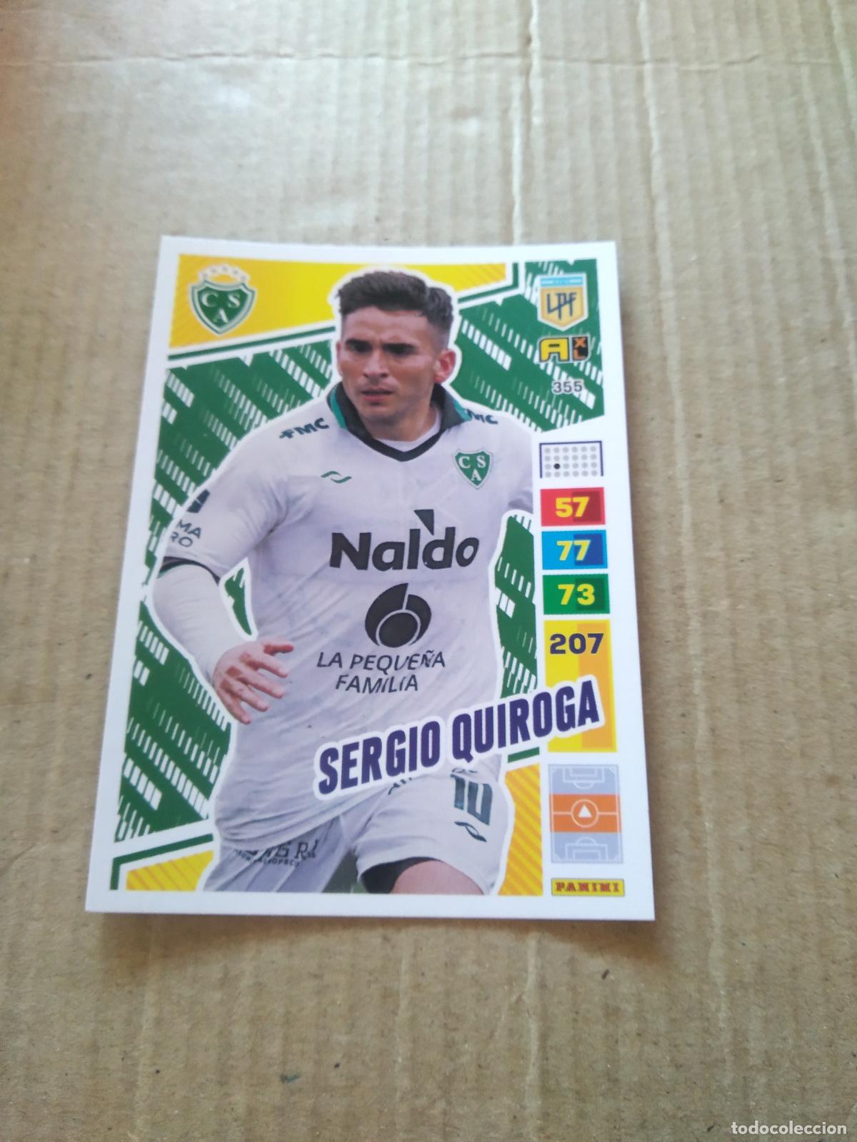 Cromos de F&uacute;tbol: 355 SERGIO QUIROGA SARMIENTO CROMO FUTBOL PANINI ARGENTINO 2023 LIGA ARGENTINA ADRENALYN