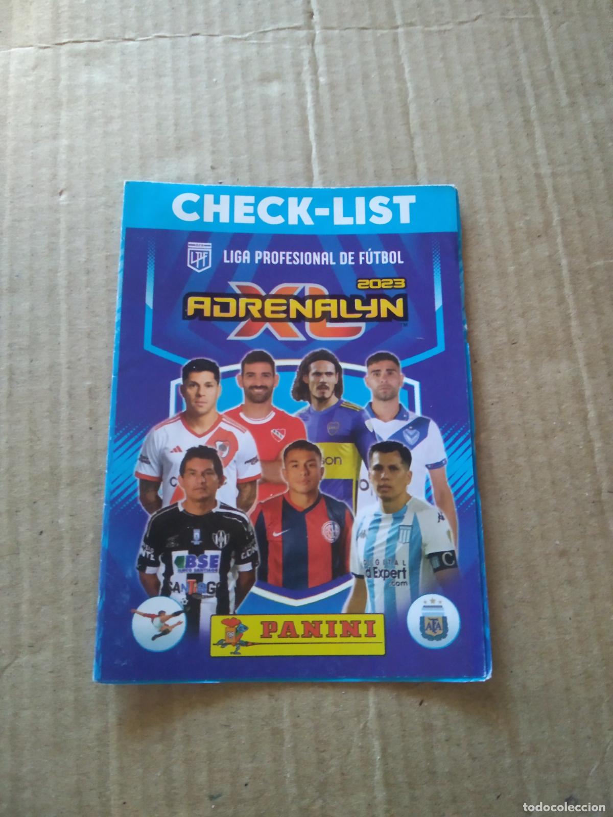 Cromos de F&uacute;tbol: CHECK-LIST INDICE CAVANI CROMO FUTBOL PANINI ARGENTINO 2023 LIGA ARGENTINA ADRENALYN
