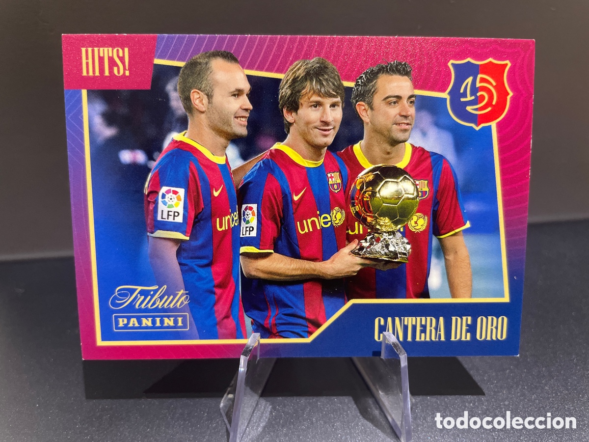 Cromos de F&uacute;tbol: Messi Xavi Iniesta 57 Hits! Cantera de Oro Tributo Panini 125 Aniversario FC Barcelona