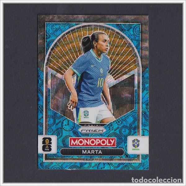 Cromos de F&uacute;tbol: FIFA WORLD CUP 2026 PANINI PRIZM MONOPOLY MARTA 96 AZUL BRASIL COLECCI&Oacute;N ALBUM MUNDIAL