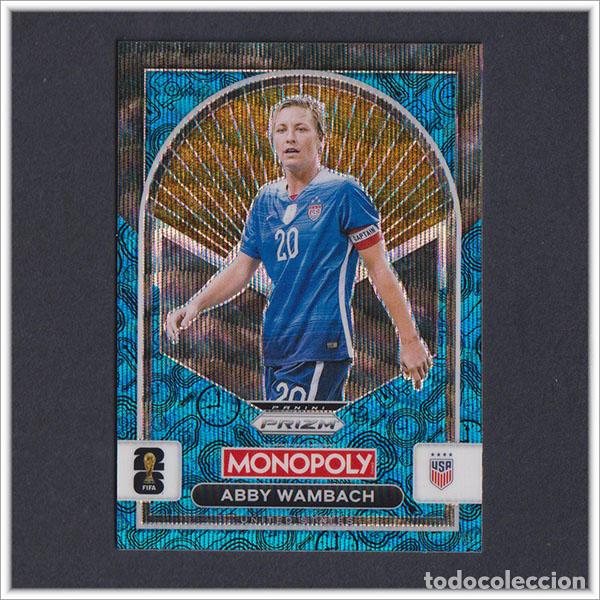 Cromos de Futebol: FIFA WORLD CUP 2026 PANINI PRIZM MONOPOLY ABBY WAMBACH 92 AZUL BLUE USA EEUU COLECCI&Oacute;N ALBUM MUNDIAL