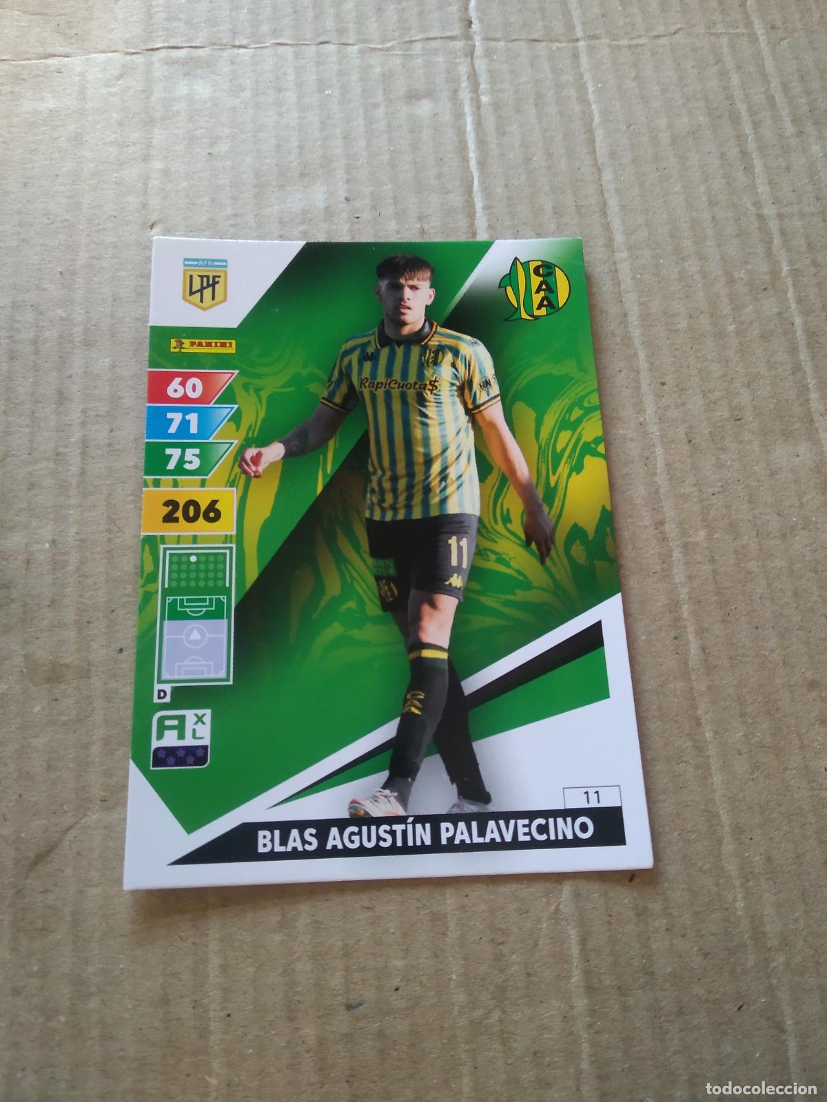 Cromos de F&uacute;tbol: 11 BLAS AGUSTIN PALAVECINO ALDOSIVI CROMO FUTBOL PANINI ARGENTINO 2025 LIGA ARGENTINA ADRENALYN