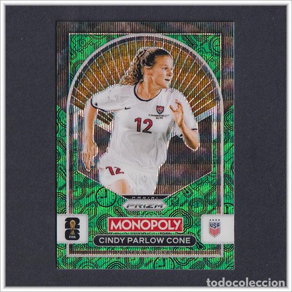Cromos de F&uacute;tbol: FIFA WORLD CUP 2026 PANINI PRIZM MONOPOLY CINDY PARLOW CONE 86 VERDE GREEN USA EEUU MUNDIAL