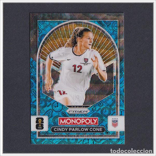 Cromos de F&uacute;tbol: FIFA WORLD CUP 2026 PANINI PRIZM MONOPOLY CINDY PARLOW CONE 86 AZUL BLUE USA EEUU COLECCI&Oacute;N MUNDIAL