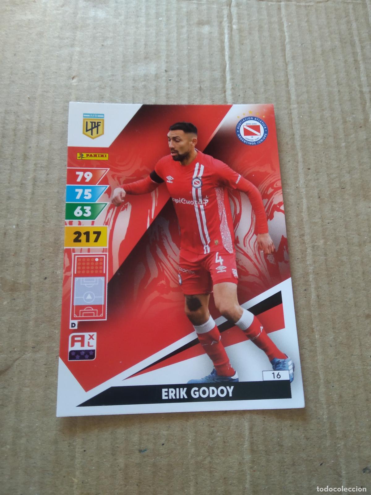 Cromos de F&uacute;tbol: 16 ERIK GODOY ARGENTINOS JUNIORS CROMO FUTBOL PANINI ARGENTINO 2025 LIGA ARGENTINA ADRENALYN