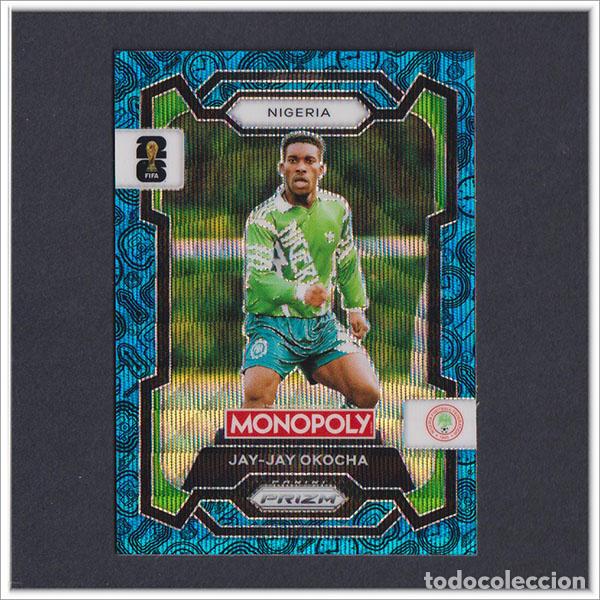 Cromos de F&uacute;tbol: FIFA WORLD CUP 2026 PANINI PRIZM MONOPOLY JAY-JAY OKOCHA 82 AZUL BLUE NIGERIA COLECCI&Oacute;N MUNDIAL