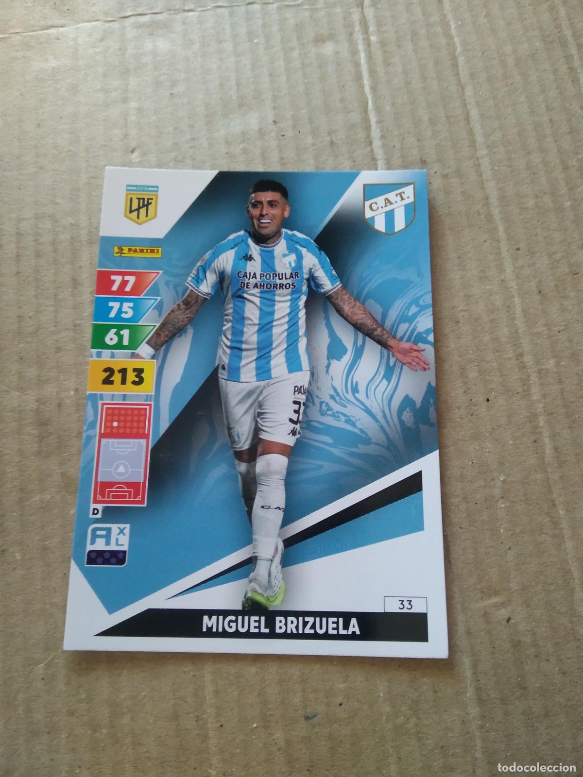 Cromos de F&uacute;tbol: 33 MIGUEL BRIZUELA ATLETICO TUCUMAN CROMO FUTBOL PANINI ARGENTINO 2025 LIGA ARGENTINA ADRENALYN
