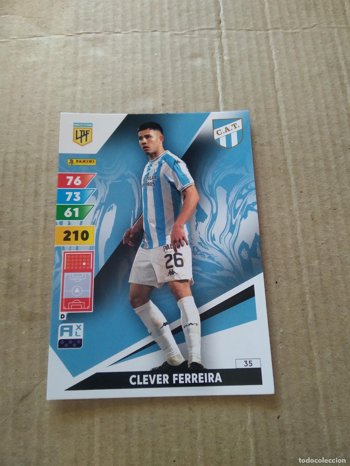Cromos de F&uacute;tbol: 35 CLEVER FERREIRA ATLETICO TUCUMAN CROMO FUTBOL PANINI ARGENTINO 2025 LIGA ARGENTINA ADRENALYN